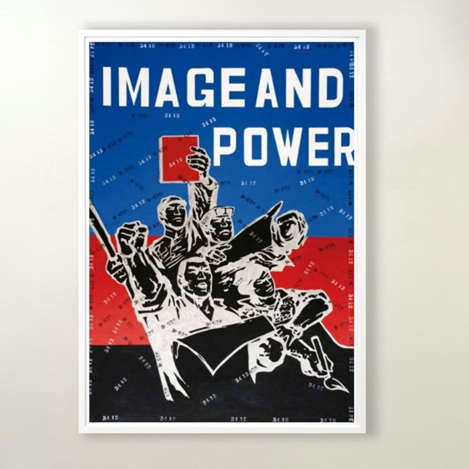 Artwork by Wang Guangyi, Image and Power (from Rhythmical Dichotomy Portfolio), Made of Lithograph on Velin BFK Rives 300 gr 