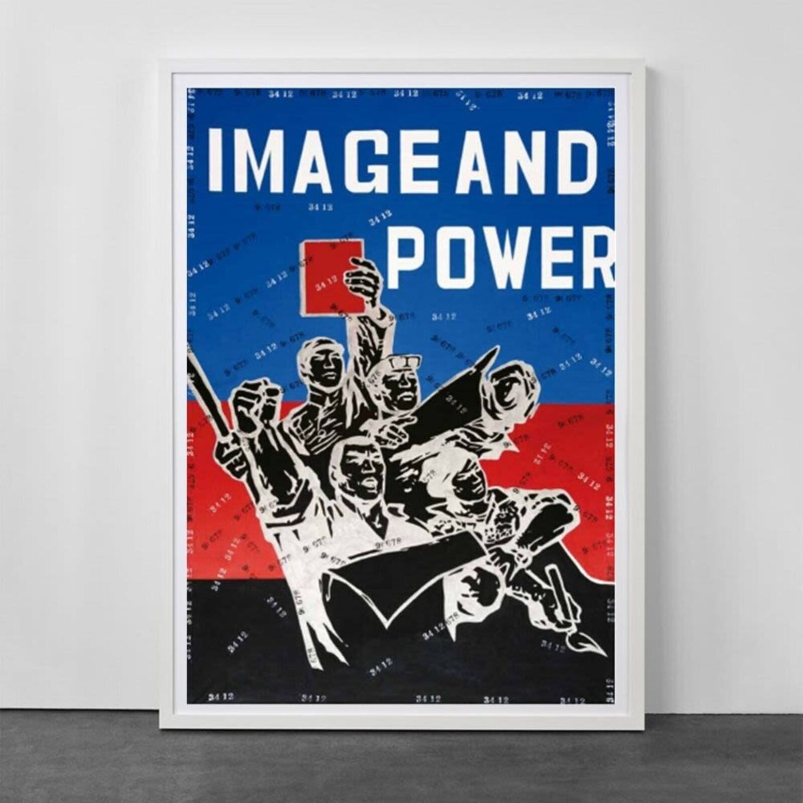 Artwork by Wang Guangyi, Image and Power (from Rhythmical Dichotomy Portfolio), Made of Lithograph on Velin BFK Rives 300 gr 