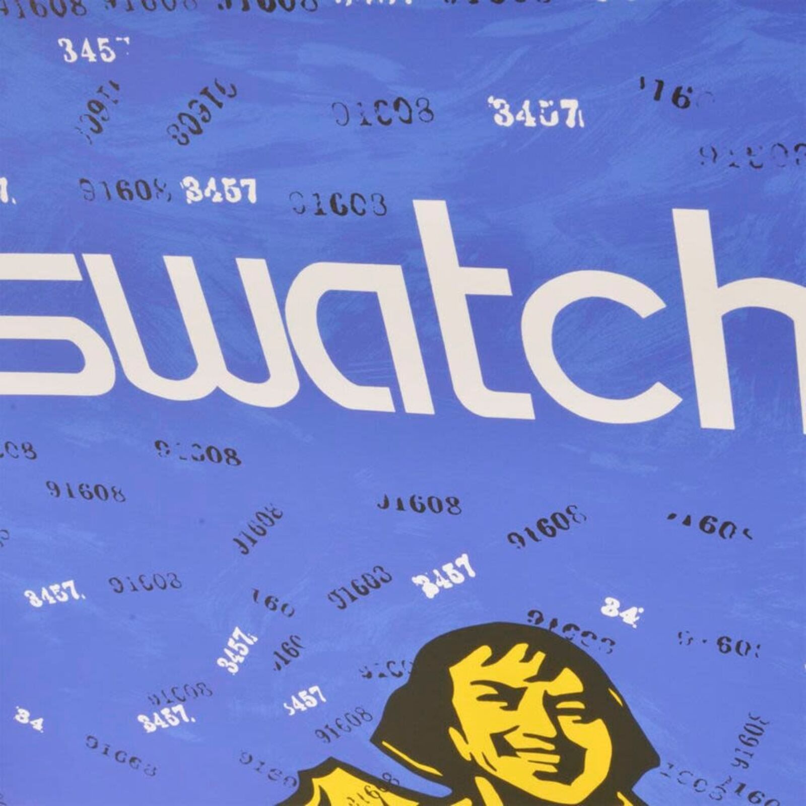 Artwork by Wang Guangyi, Swatch No (from Rhythmical Dichotomy Portfolio), Made of Lithograph on Velin BFK Rives 300 gr 