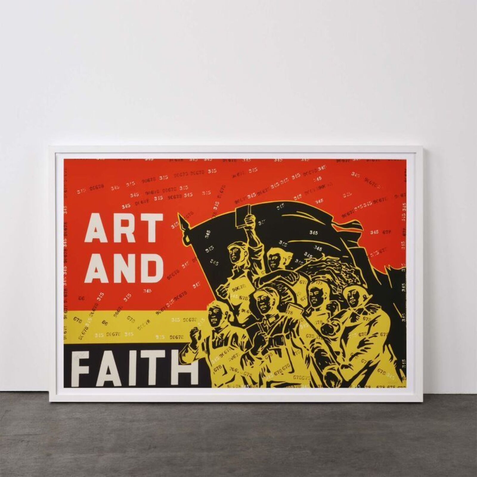 Alpha and Omega (from Rhythmical Dichotomy Portfolio) by Wang Guangyi, 2007-2008