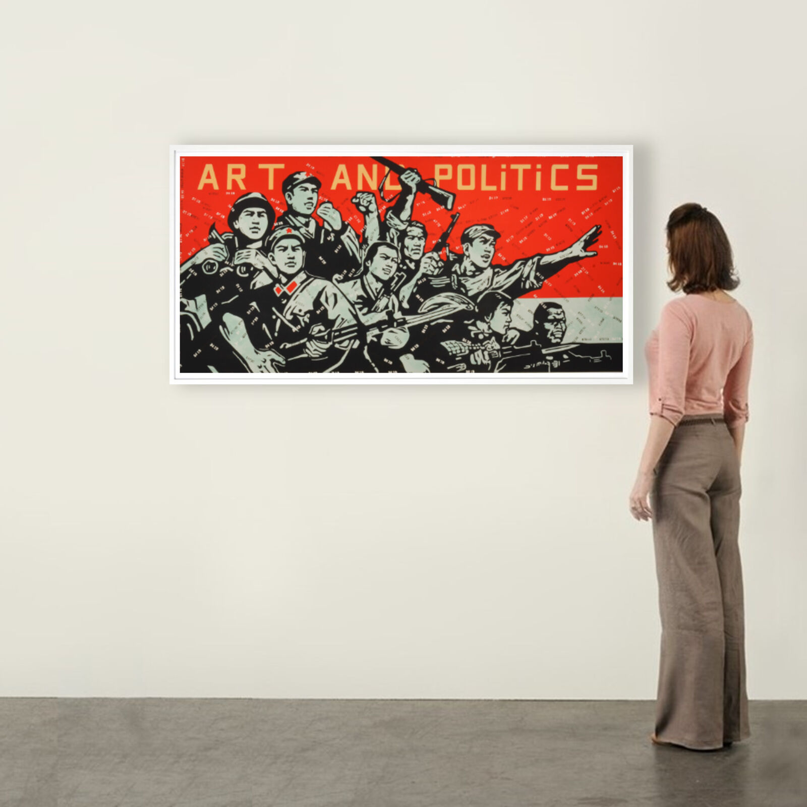 Artwork by Wang Guangyi, Art and Politics (from Rhythmical Dichotomy portfolio), Made of Lithograph on Velin BFK Rives 300 gr 