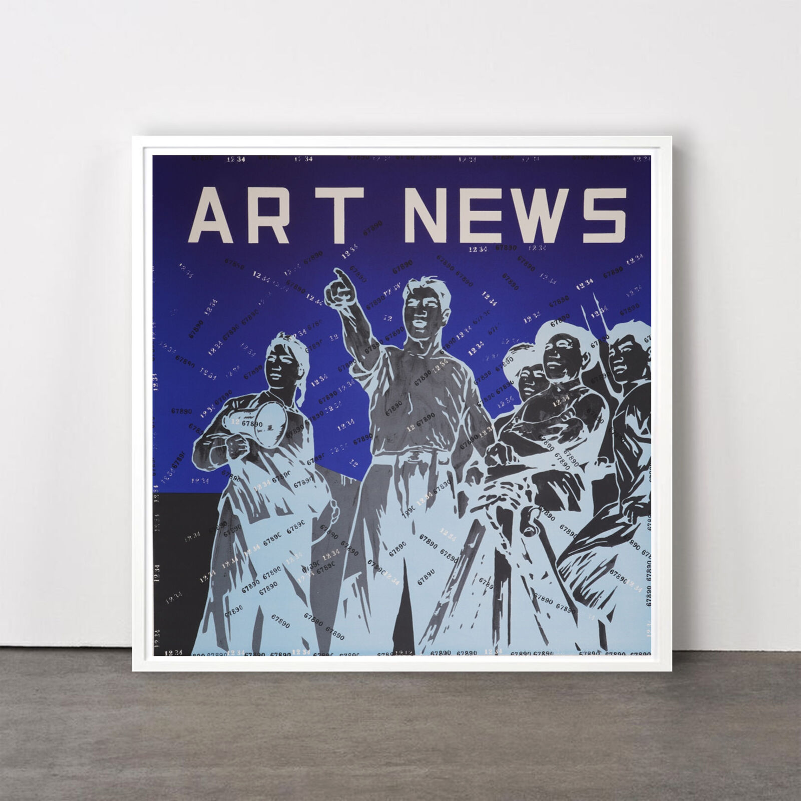 Art News (from Rhythmical Dichotomy Portfolio) by Wang Guangyi, 2007-2008