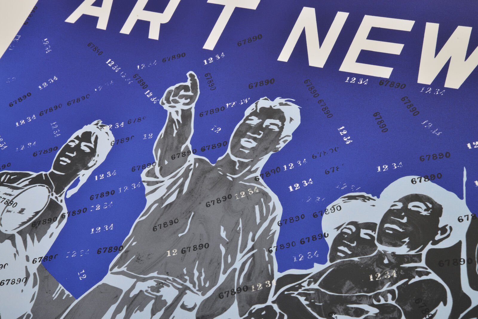 Artwork by Wang Guangyi, Art News (from Rhythmical Dichotomy Portfolio), Made of Lithograph on Velin BFK Rives 300 gr 