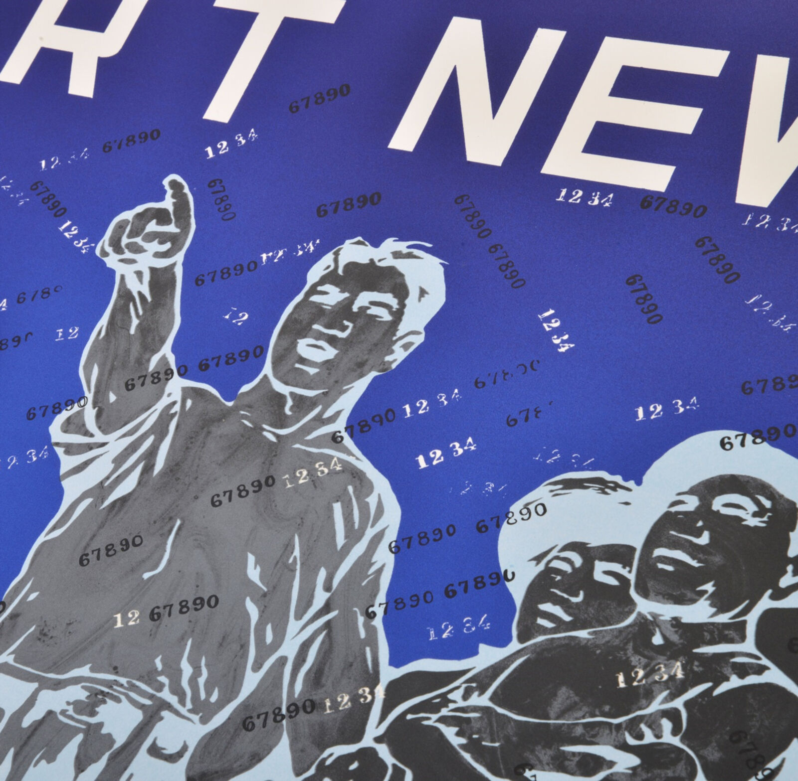 Artwork by Wang Guangyi, Art News (from Rhythmical Dichotomy Portfolio), Made of Lithograph on Velin BFK Rives 300 gr 