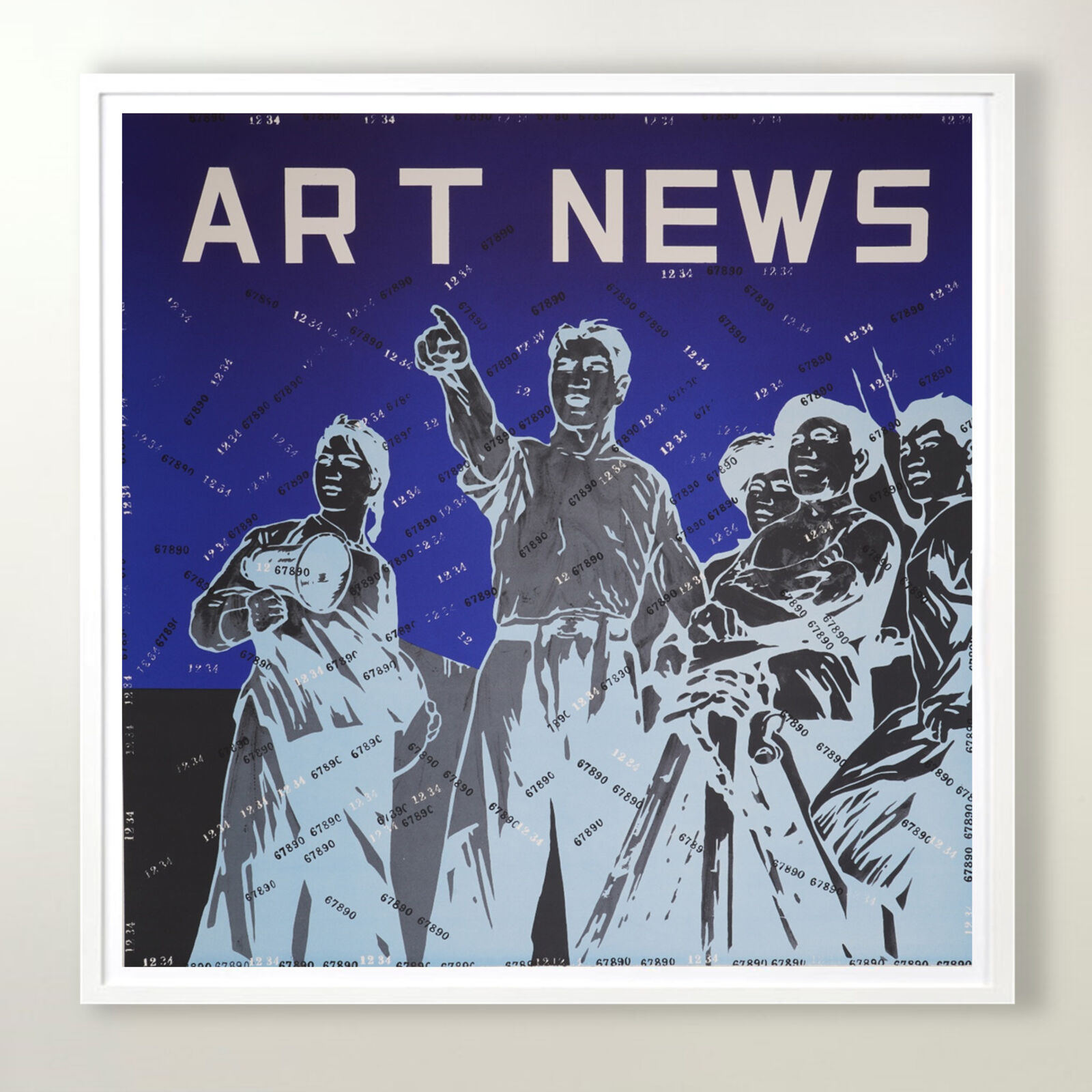 Artwork by Wang Guangyi, Art News (from Rhythmical Dichotomy Portfolio), Made of Lithograph on Velin BFK Rives 300 gr 