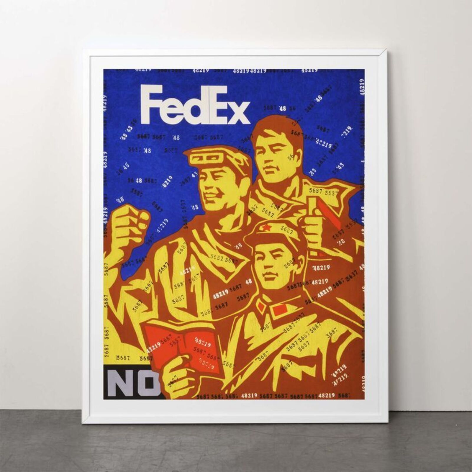 Fedex No (from Rhythmical Dichotomy Portfolio) by Wang Guangyi, 2007-2008