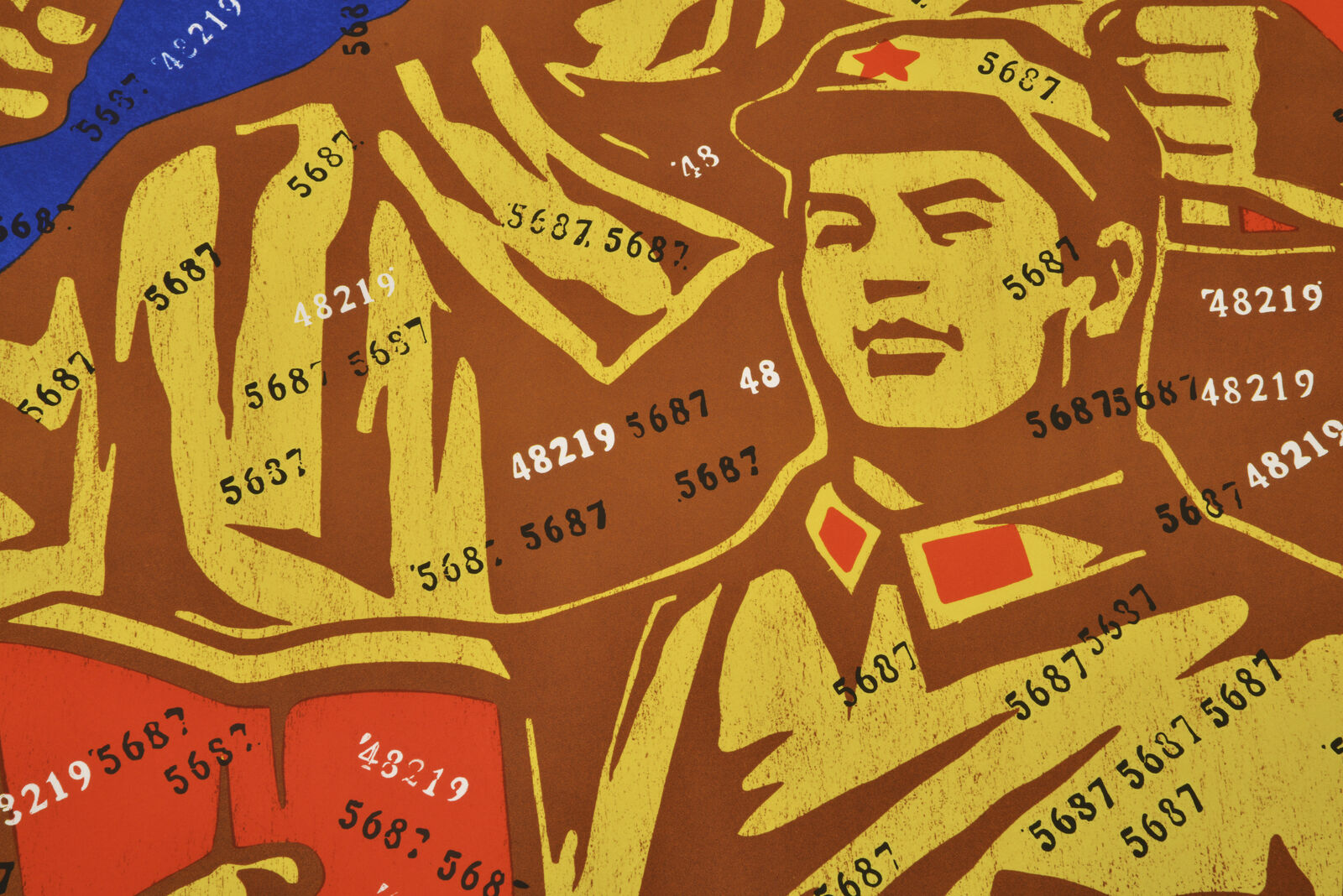 Artwork by Wang Guangyi, Fedex No (from Rhythmical Dichotomy Portfolio), Made of Lithograph on Velin BFK Rives 300 gr 