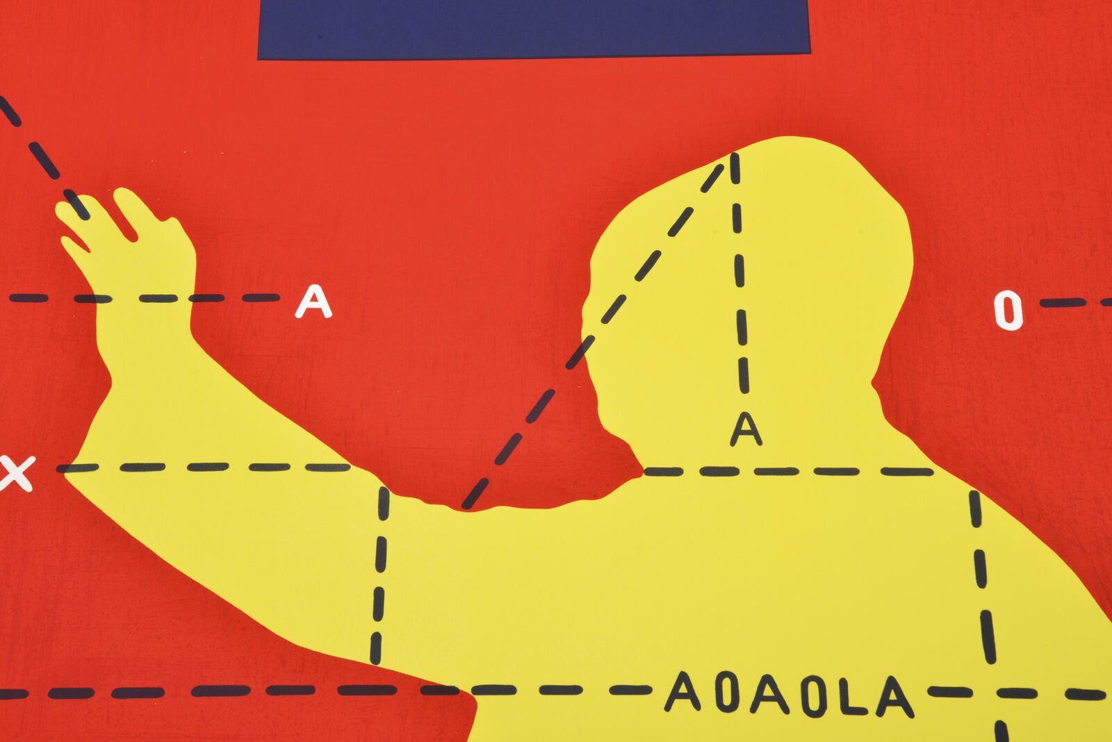 Artwork by Wang Guangyi, Mao Zedong Waving with Black Square (from Rhythmical Dichotomy Portfolio), Made of Lithograph on Velin BFK Rives 300 gr 