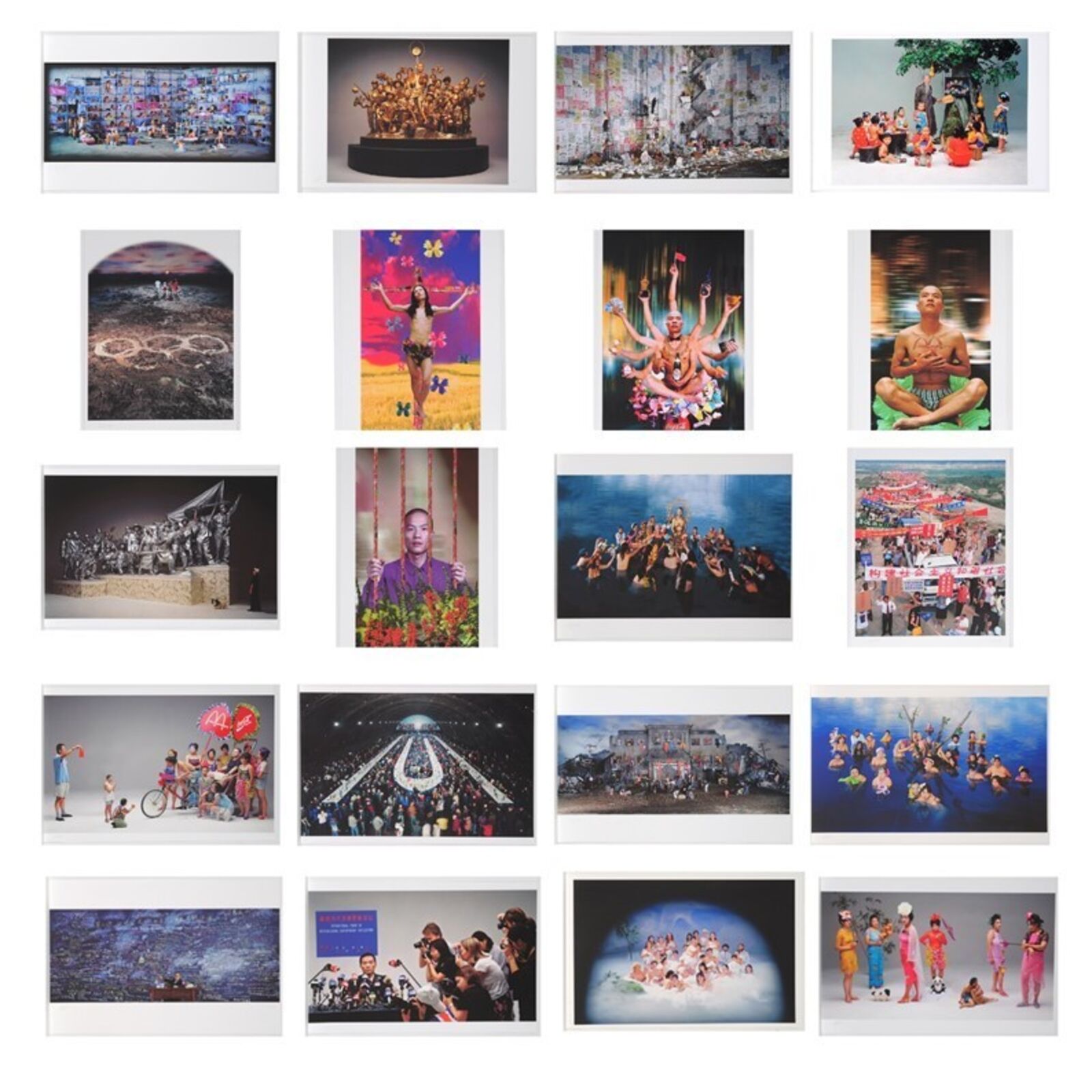 Artwork by Wang Qingsong, Metamorphosis of Beings and Space (Portfolio of 20), Made of Lithograph 