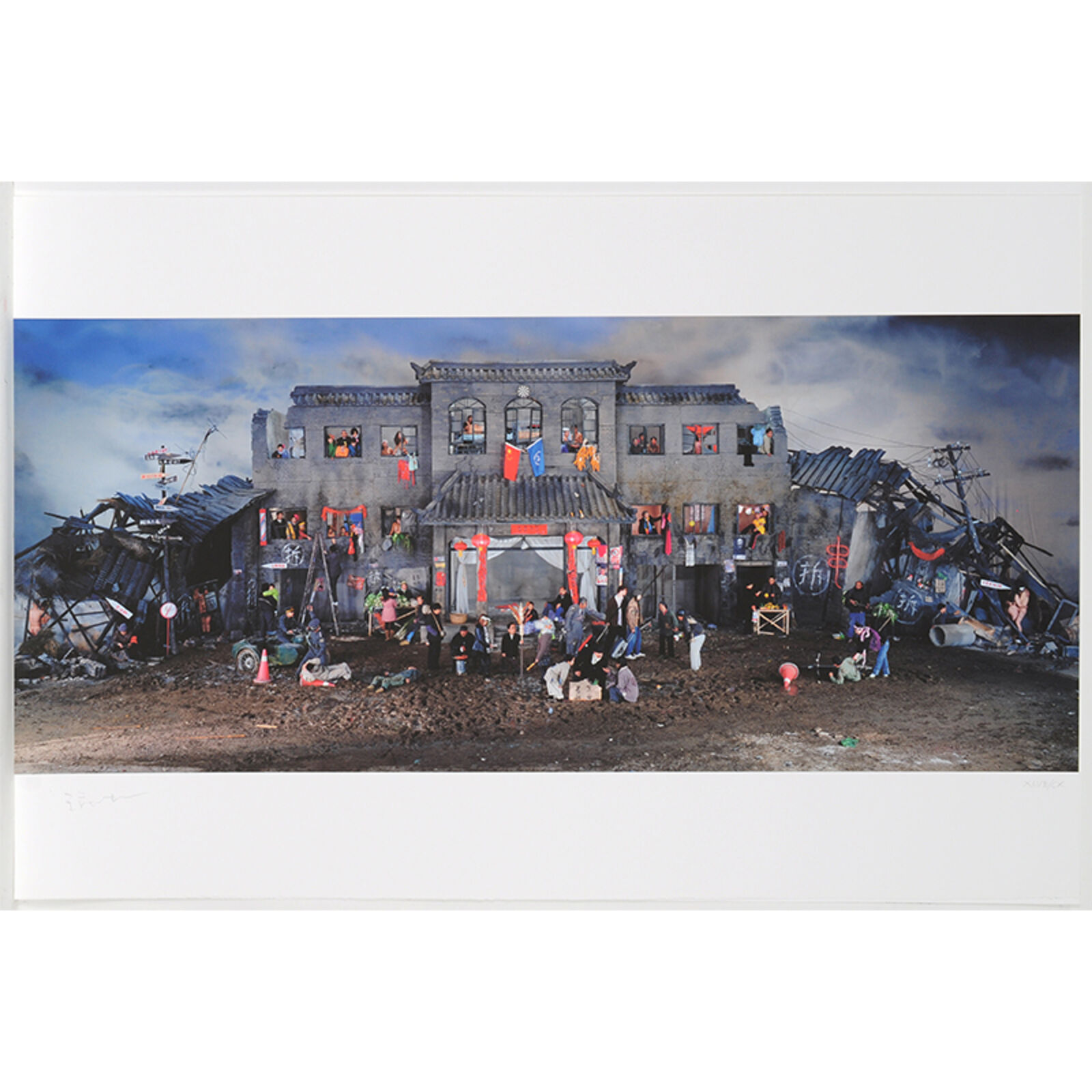 Artwork by Wang Qingsong, Metamorphosis of Beings and Space (Portfolio of 20), Made of Lithograph 