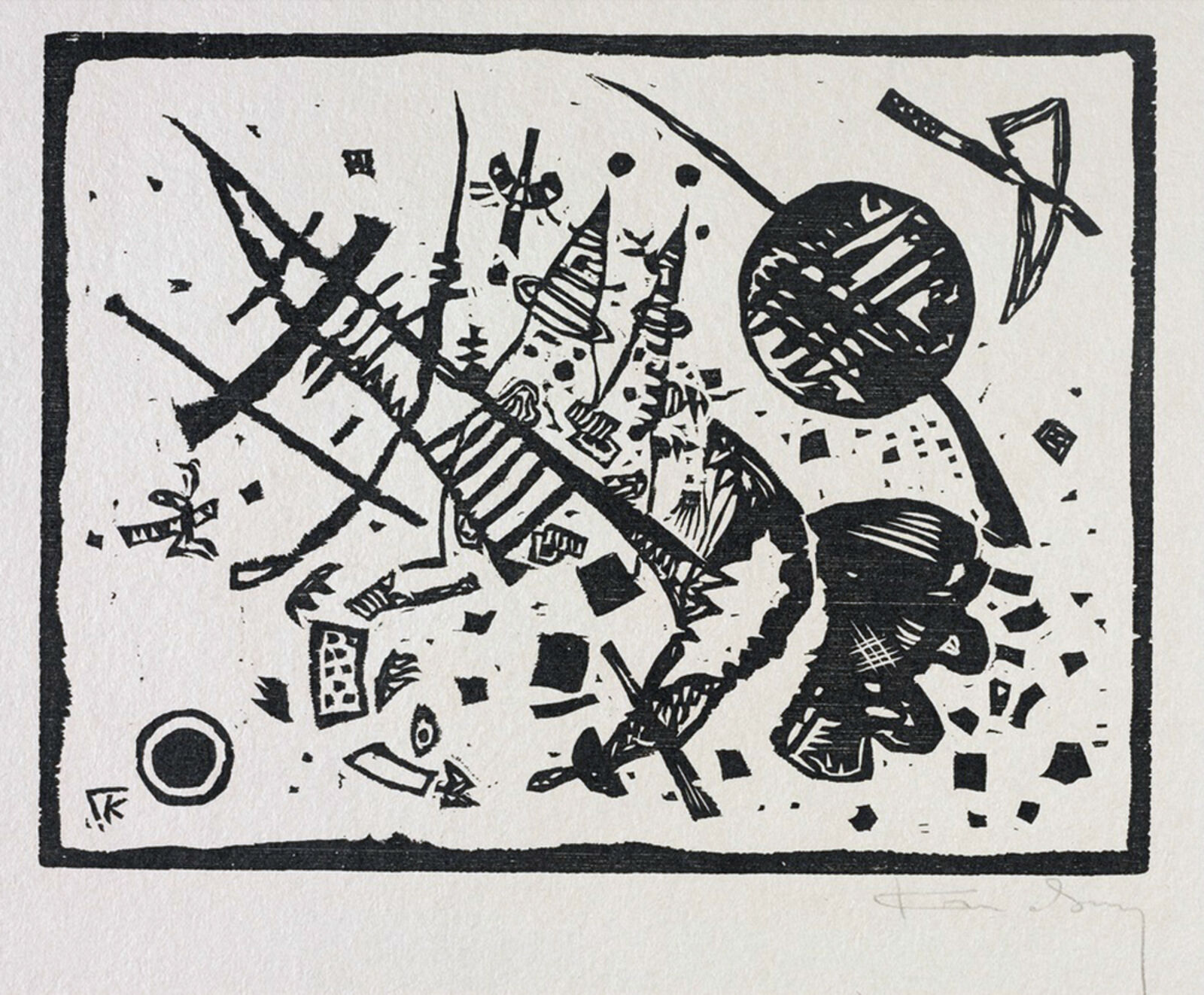 Holzschnitt für die Ganymed-Mappe (from Der Dritten Ganymed-Mappe) by Wassily Kandinsky, 1924