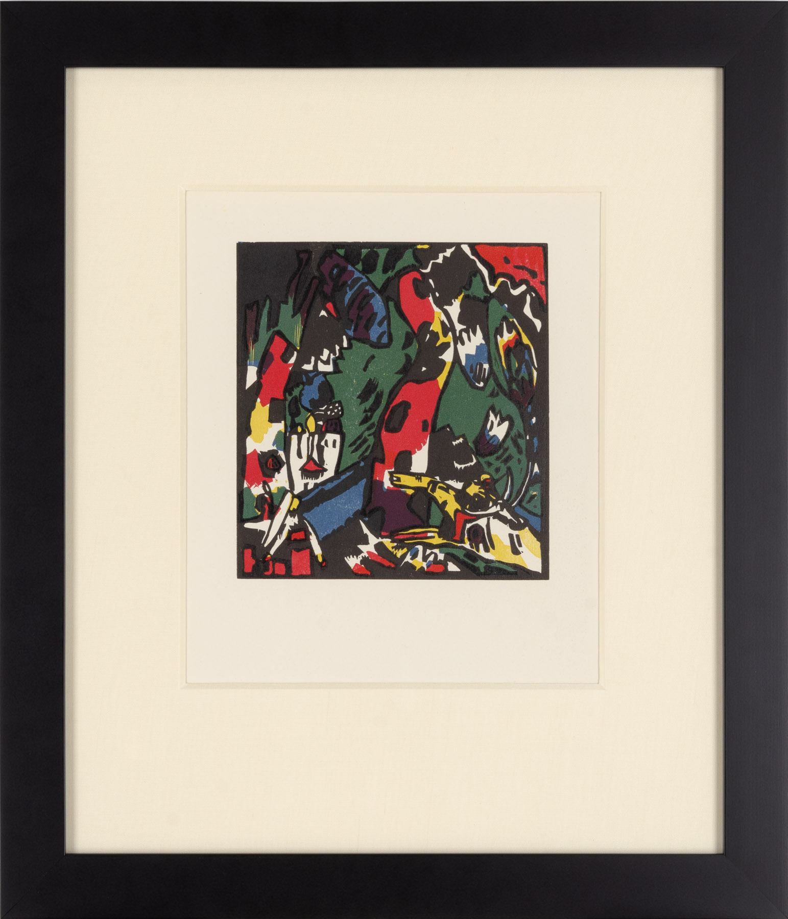 Artwork by Wassily Kandinsky, Bogenschütze, Made of Woodcut 