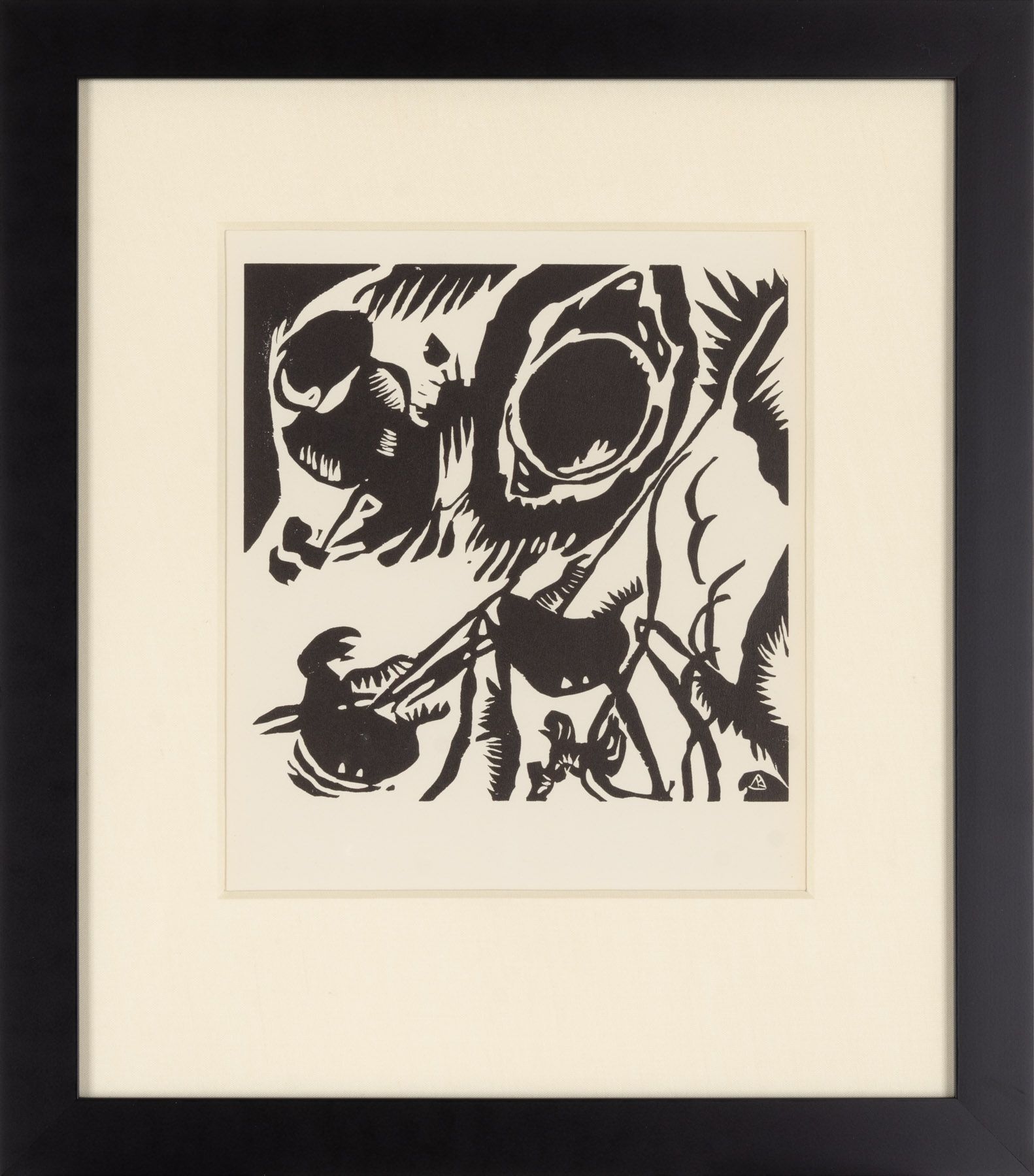 Artwork by Wassily Kandinsky, Motif Aus Improvisation No. 25, Made of Woodcut 