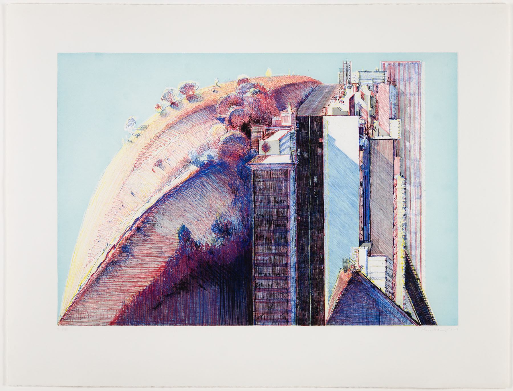 Country City by Wayne Thiebaud, 1988
