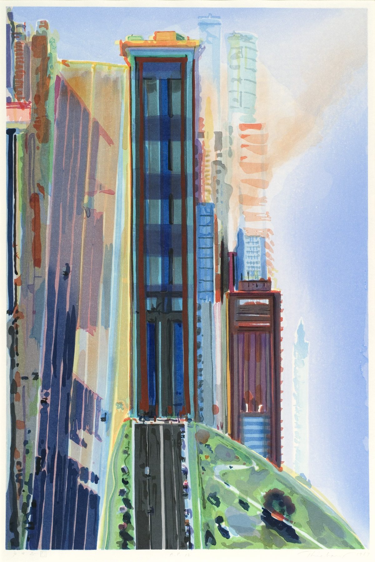 Hill Street by Wayne Thiebaud, 1987