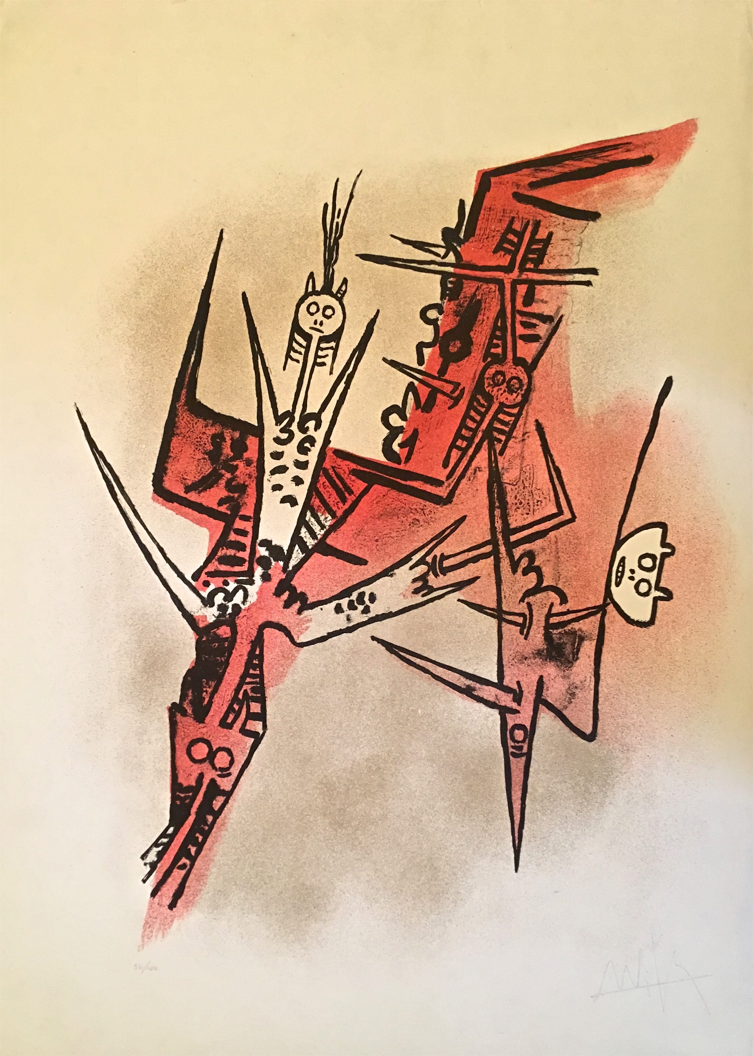 Artwork by Wifredo Lam, Untitled, Made of Lithograph 