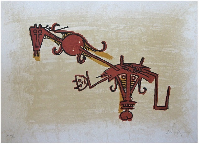 Ultimo Viaje del buque fantasma by Wifredo Lam, 1976