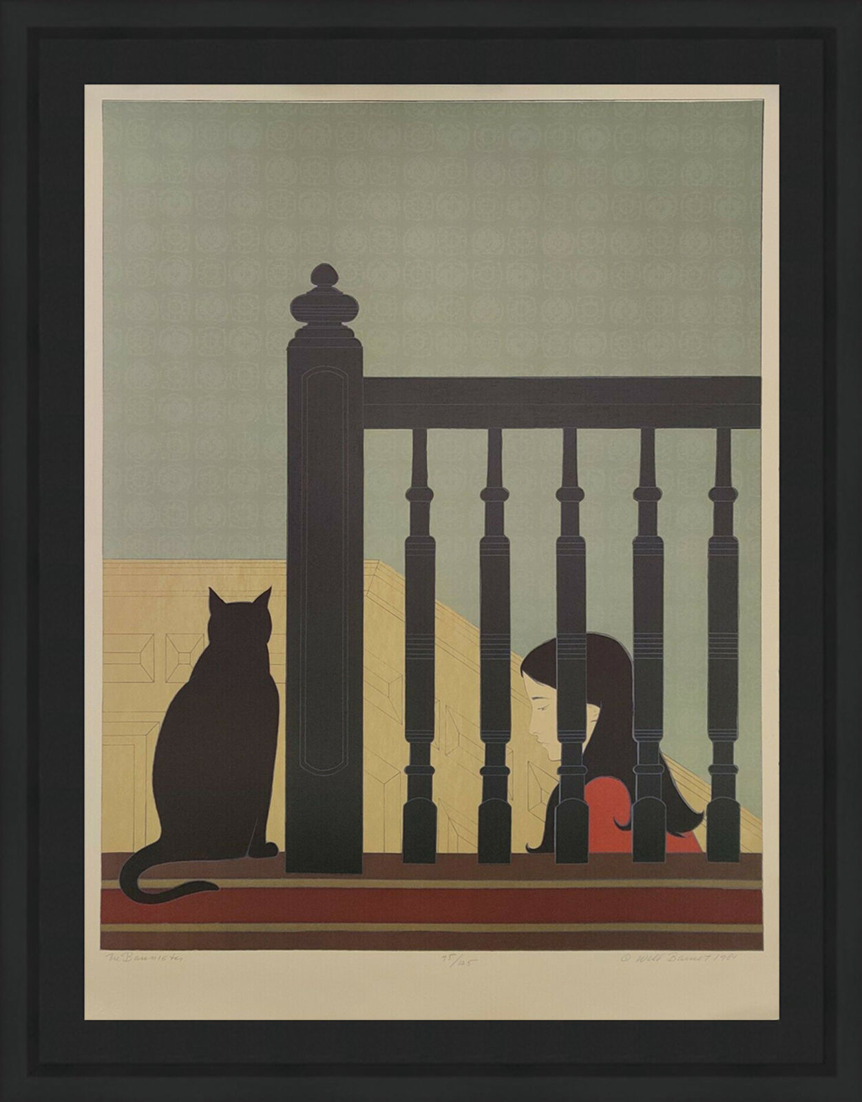 THE BANNISTER by Will R. Barnet, 1981