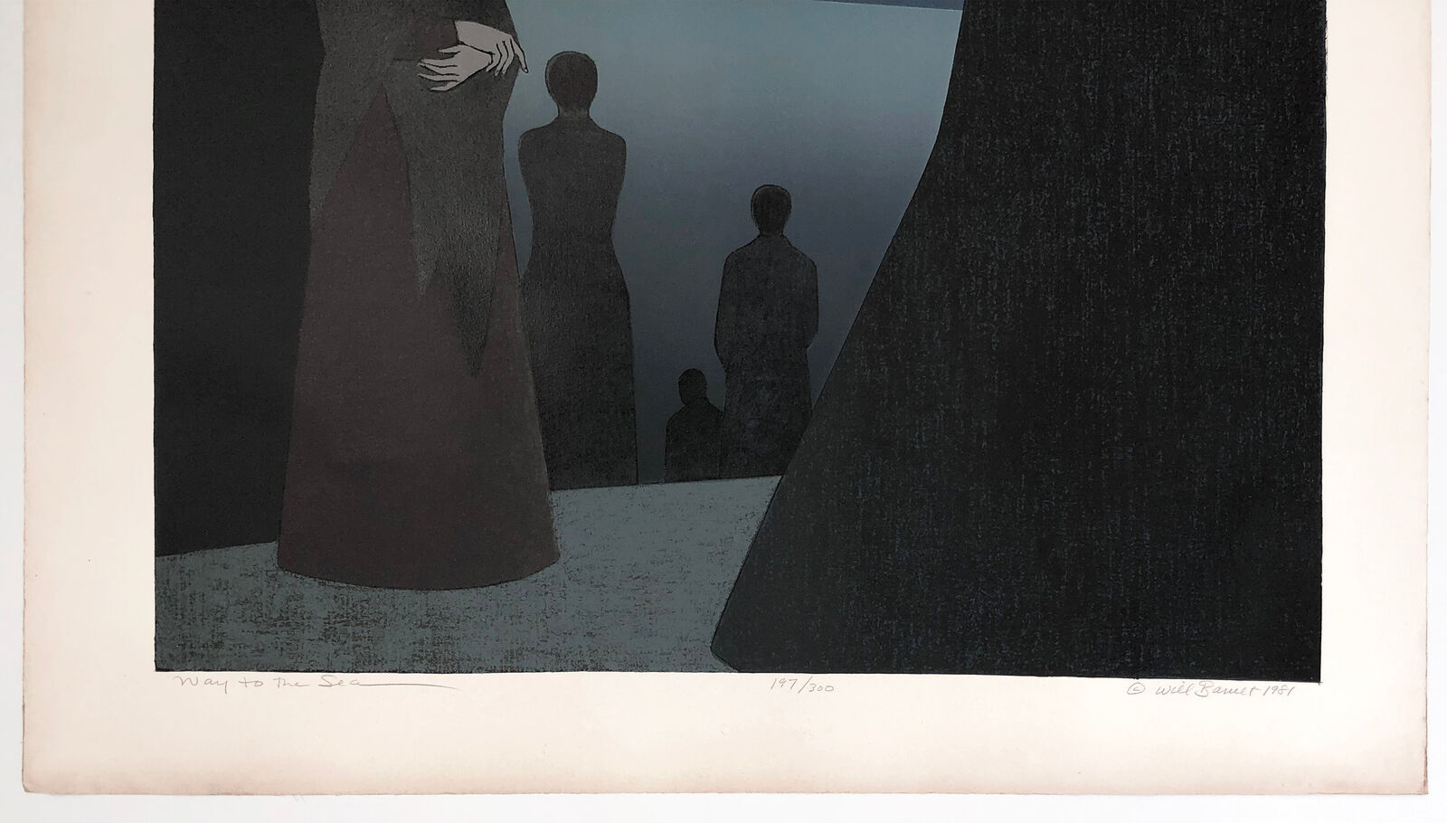 Artwork by Will R. Barnet, Way to the Sea (framed hand signed lithograph), Made of Lithograph 