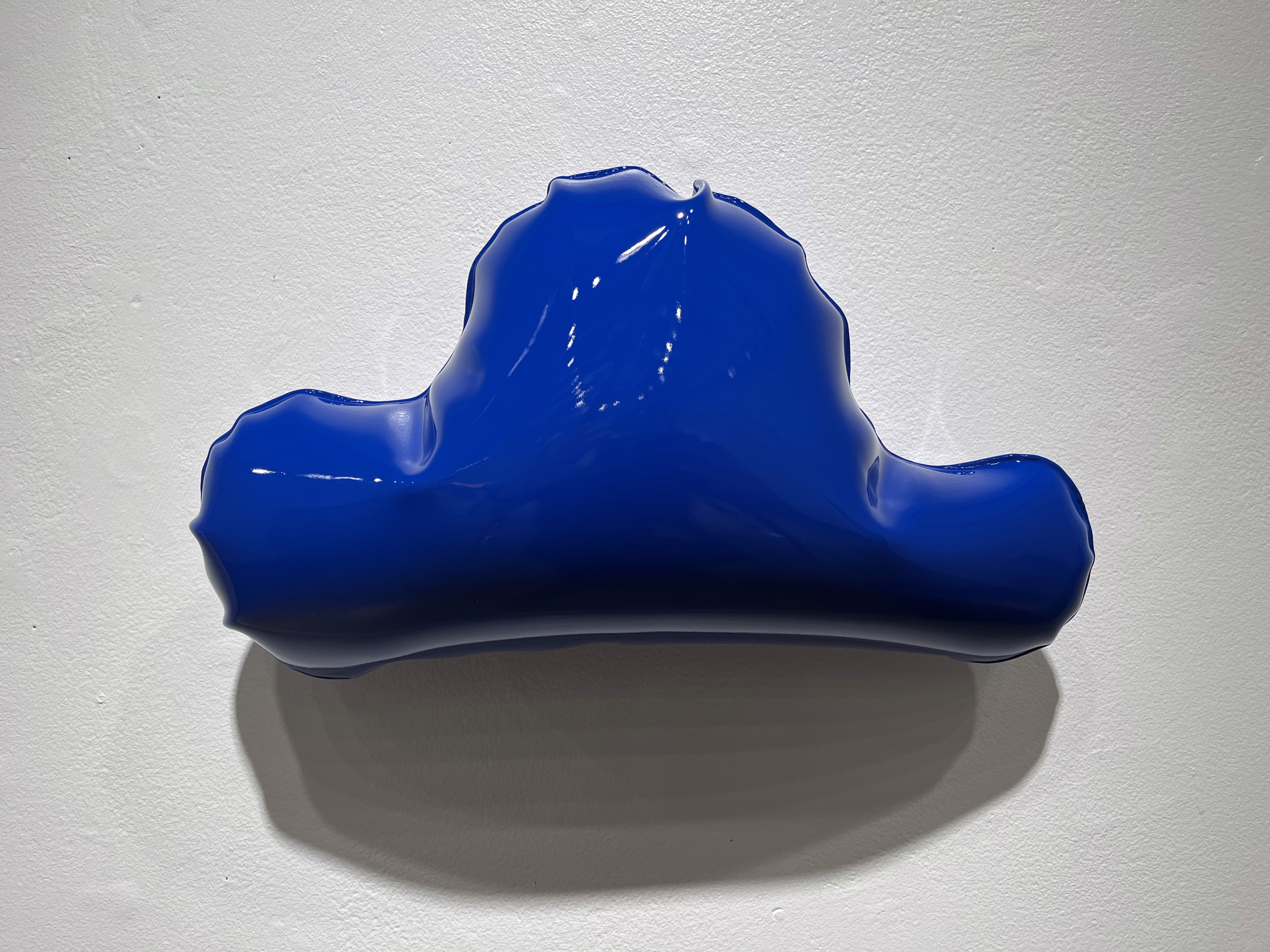 Artwork by William Cannings, Blue Cloud, Made of Inflated steel, automotive paint 