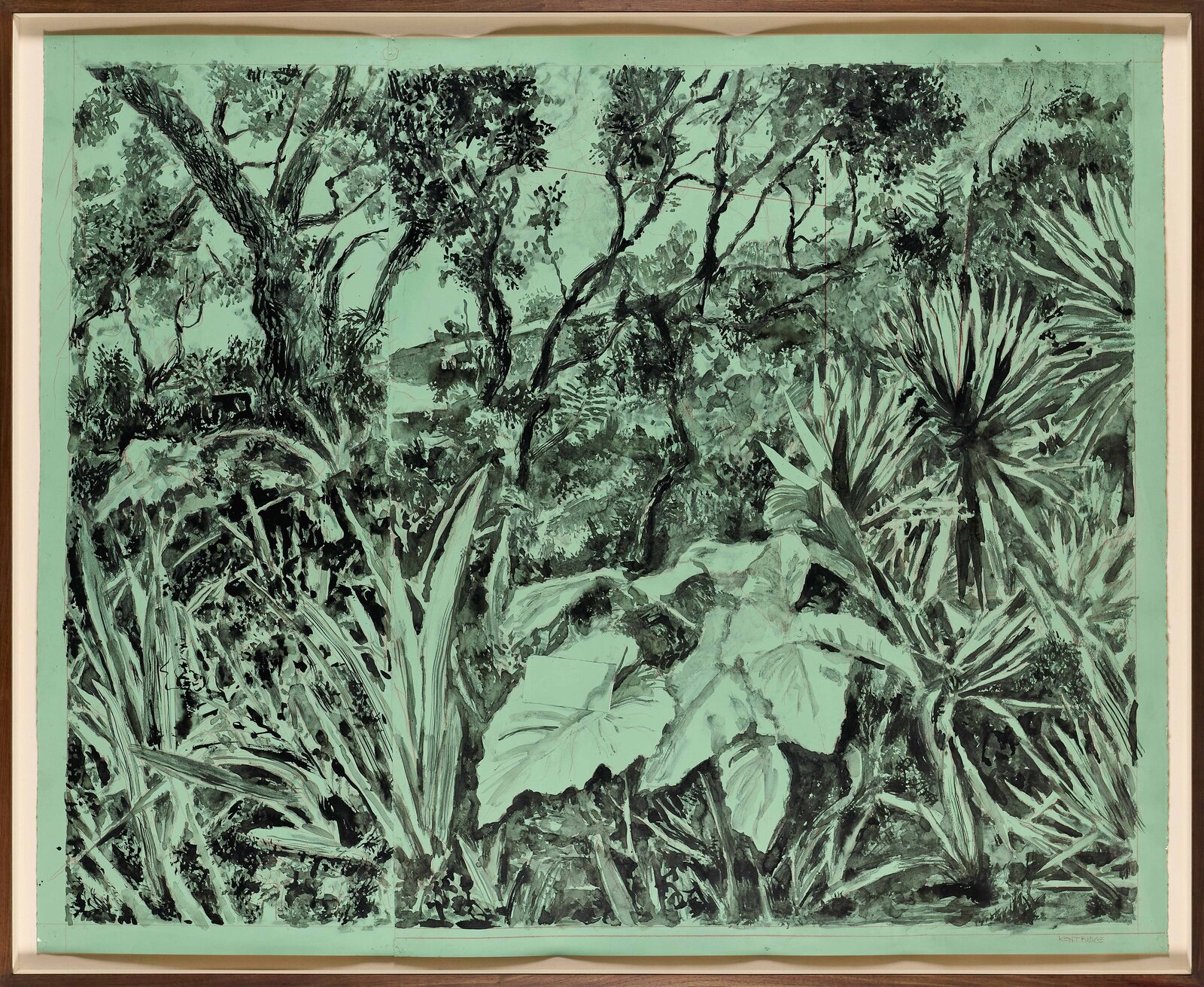 Drawing for The Great Yes, The Great No (Jungle III) by William Kentridge, 2023