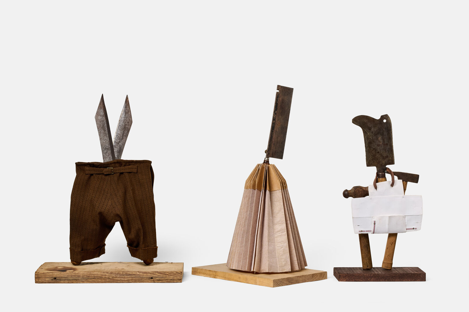 Artwork by William Kentridge, Peasant Revolt II, Made of Material, wood, and metal 