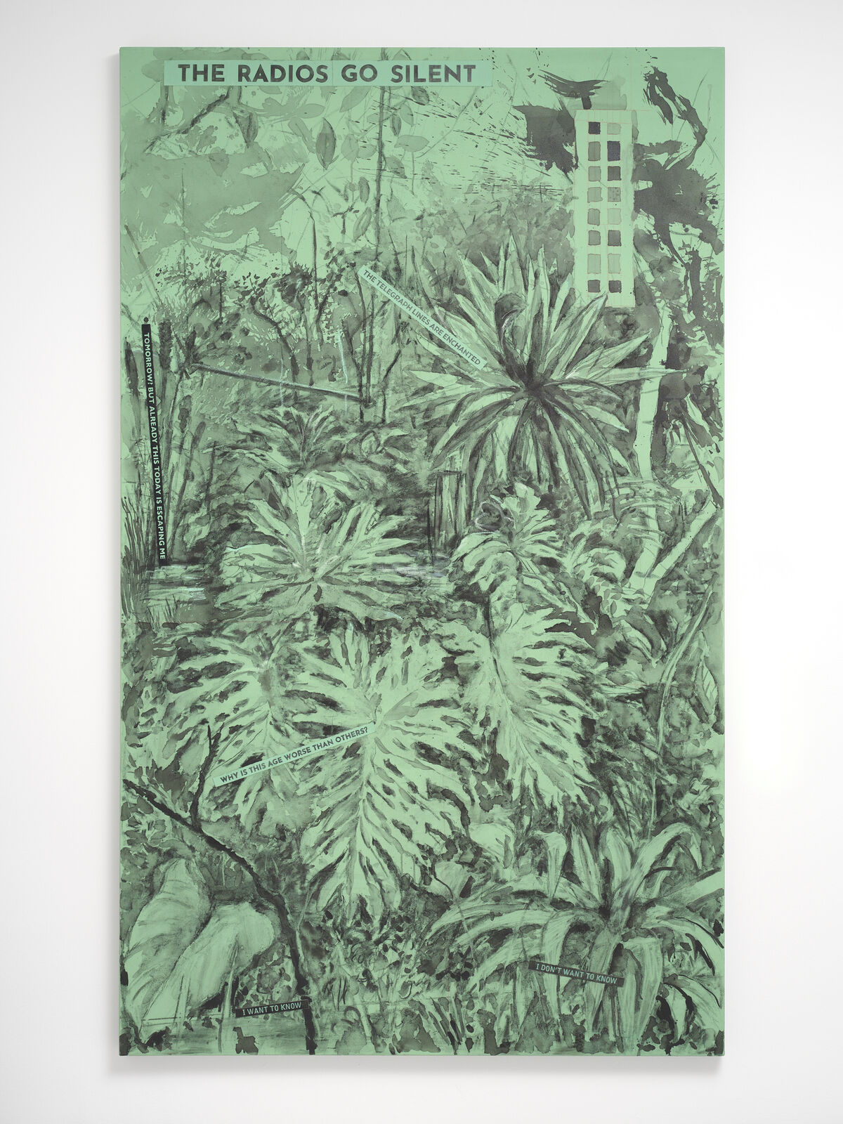 Drawing for The Great Yes, The Great No (The Radios Go Silent) by William Kentridge, 2024