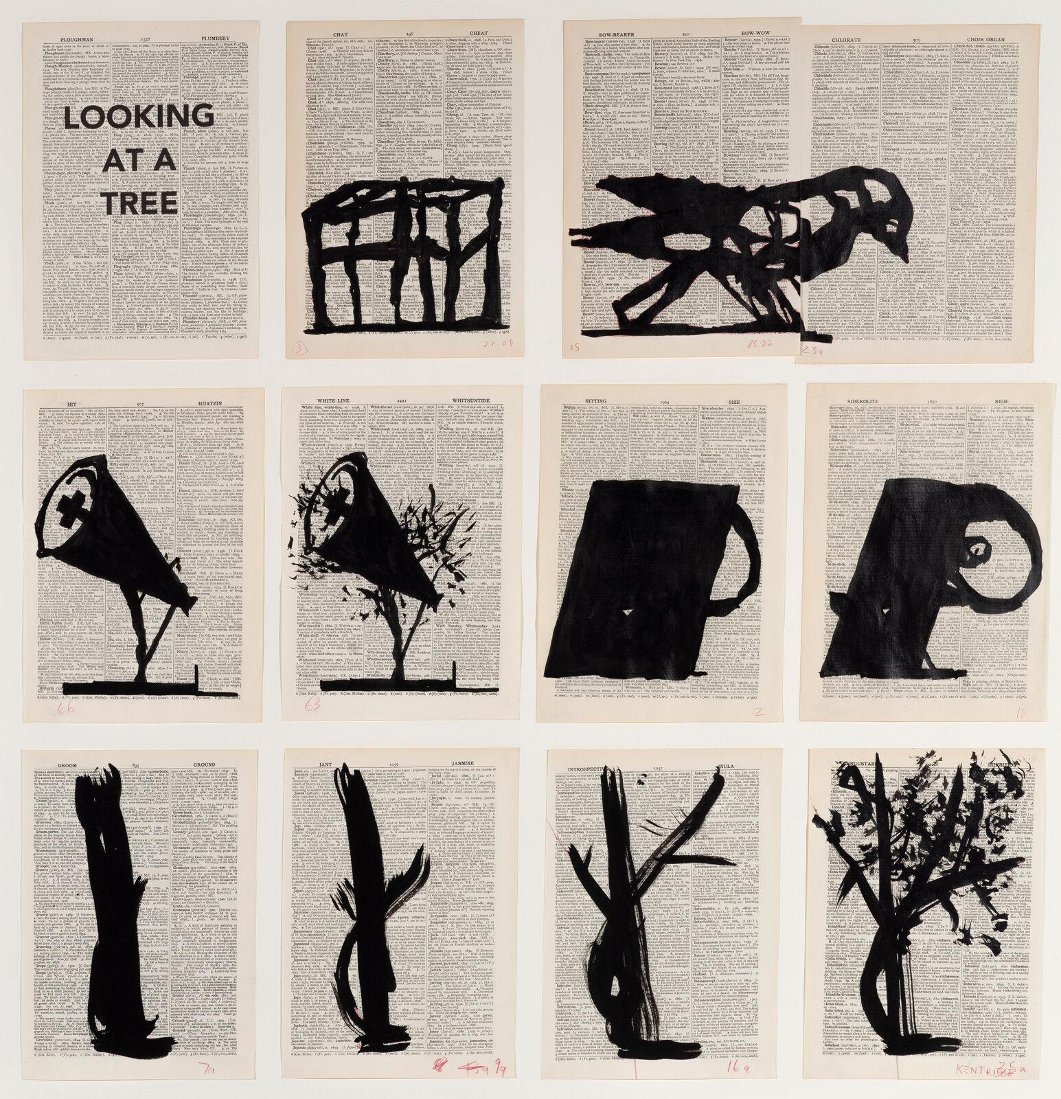Looking At a Tree by William Kentridge, 2013