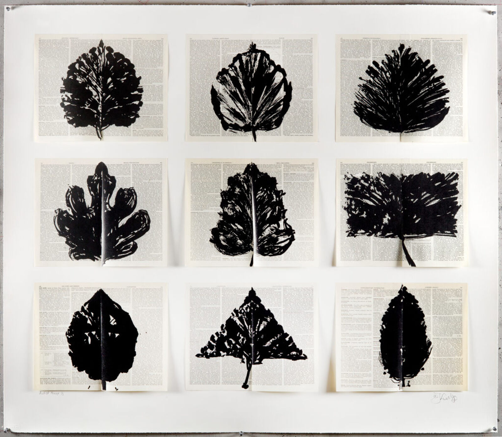 Nine Leaves by William Kentridge, 2021