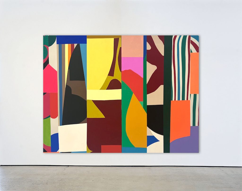 Artwork by William Lachance, Away Park (Diptych), Made of Acrylic and enamel on canvas 