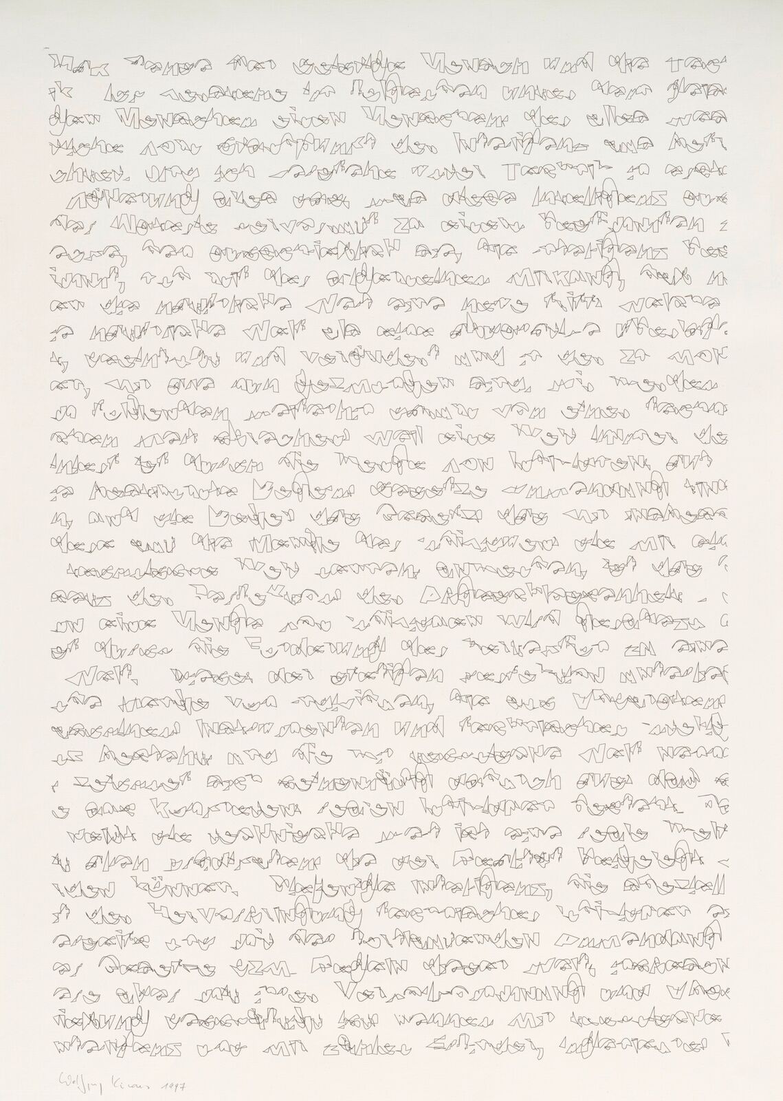 A handwritten letter from a man to a woman. 