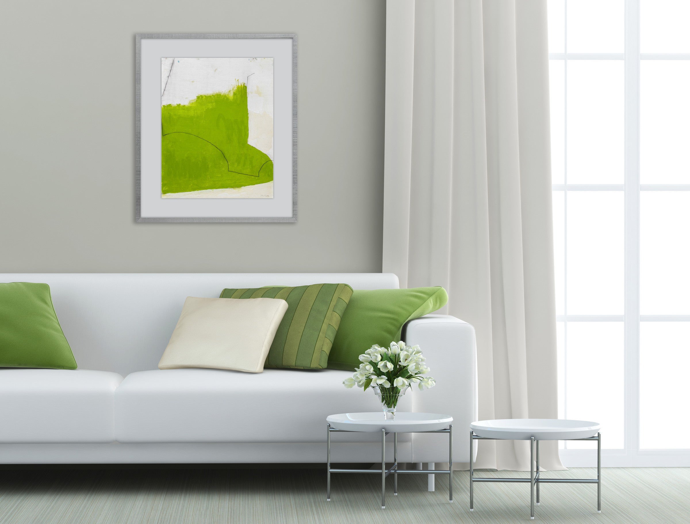 Artwork by Xanda McCagg, Adjacent 2, Made of Pencil and paint stick on paper 