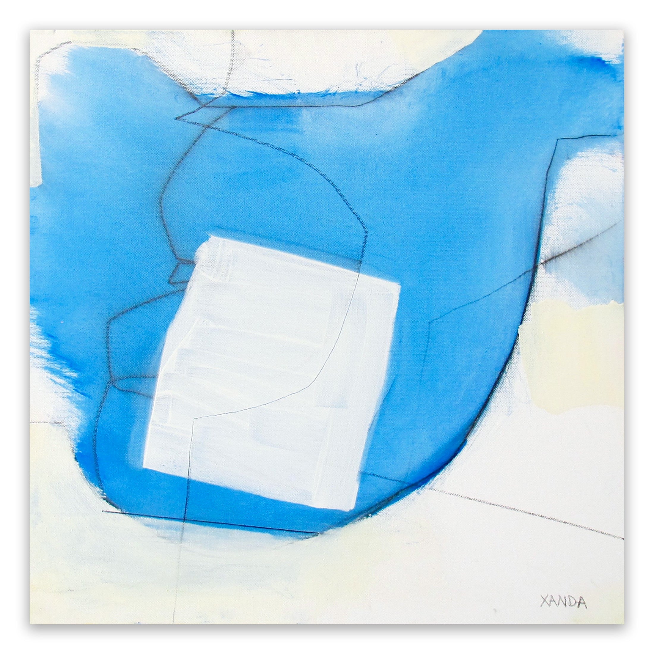 Blue White Line by Xanda McCagg, 2014