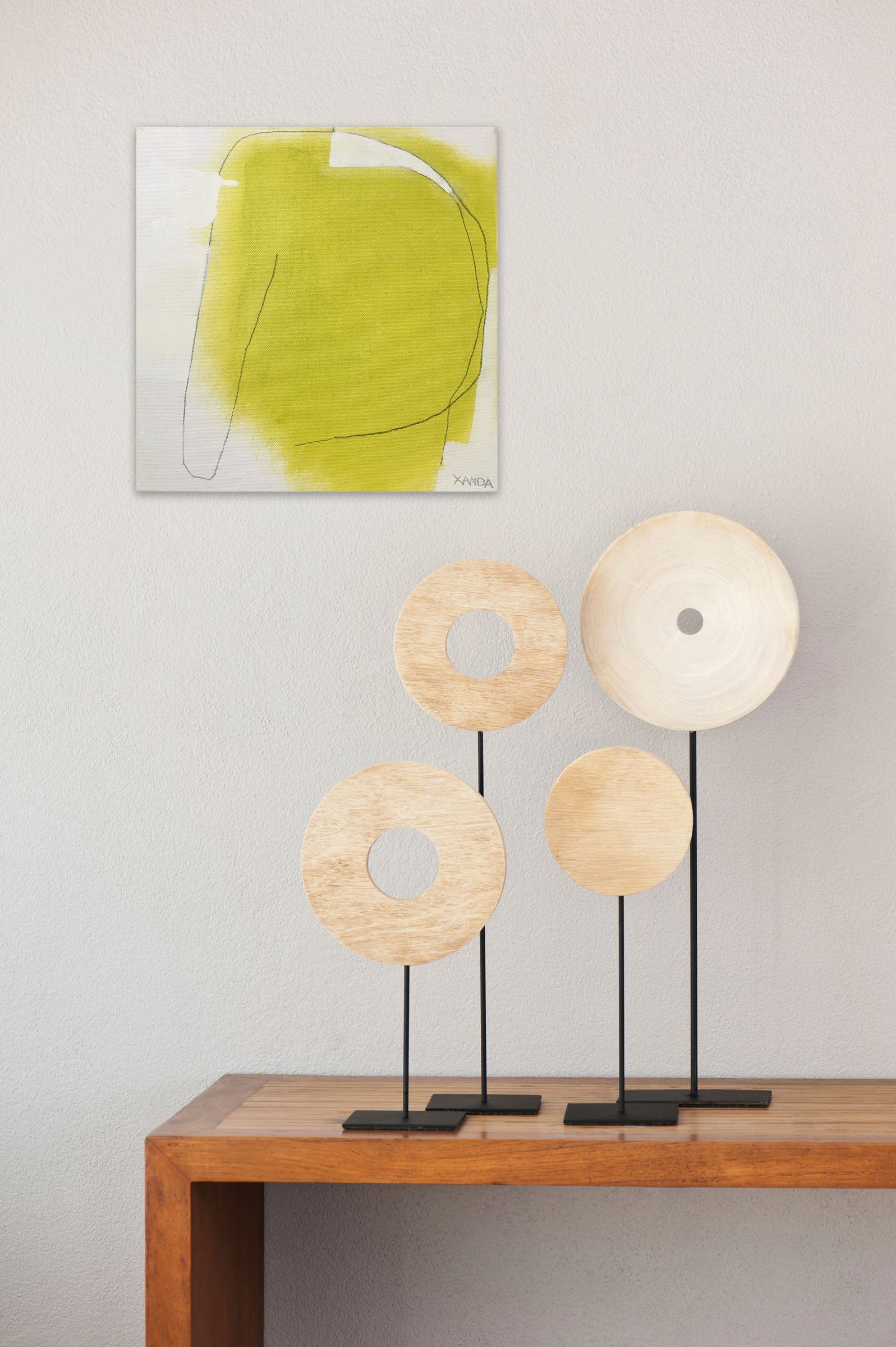 Artwork by Xanda McCagg, Holding Thought, Made of Oil and graphite on canvas 