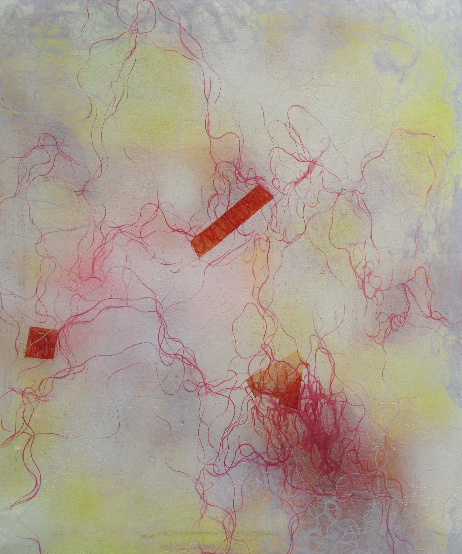 The red paper, fragments of the conciousness by Ya-Ping  Dong, 2016
