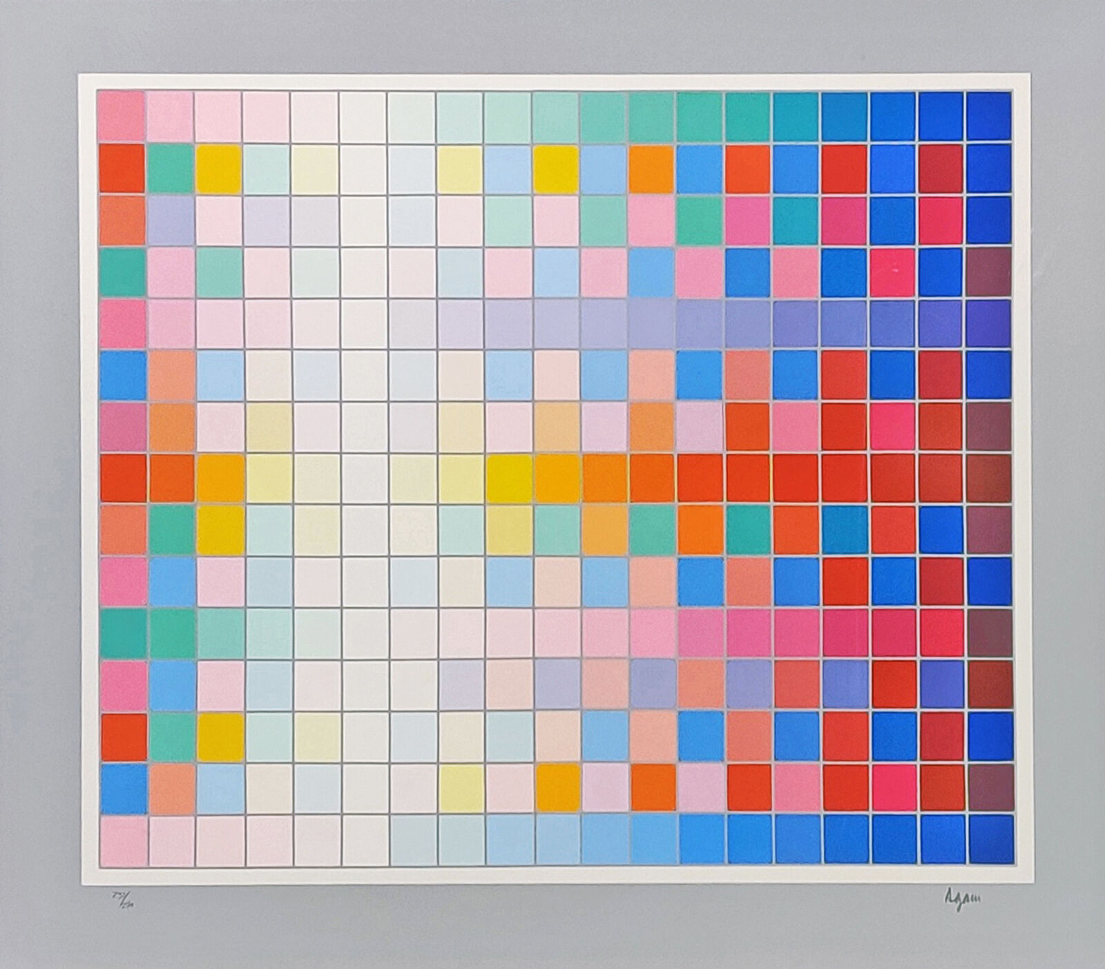 NEW LANDSCAPE by Yaacov Agam, circa 1980