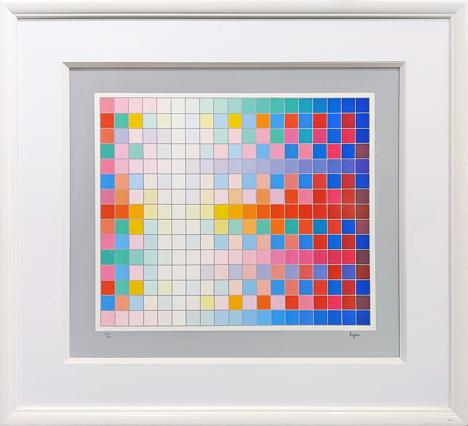Artwork by Yaacov Agam, NEW LANDSCAPE, Made of Serigraph On Paper 