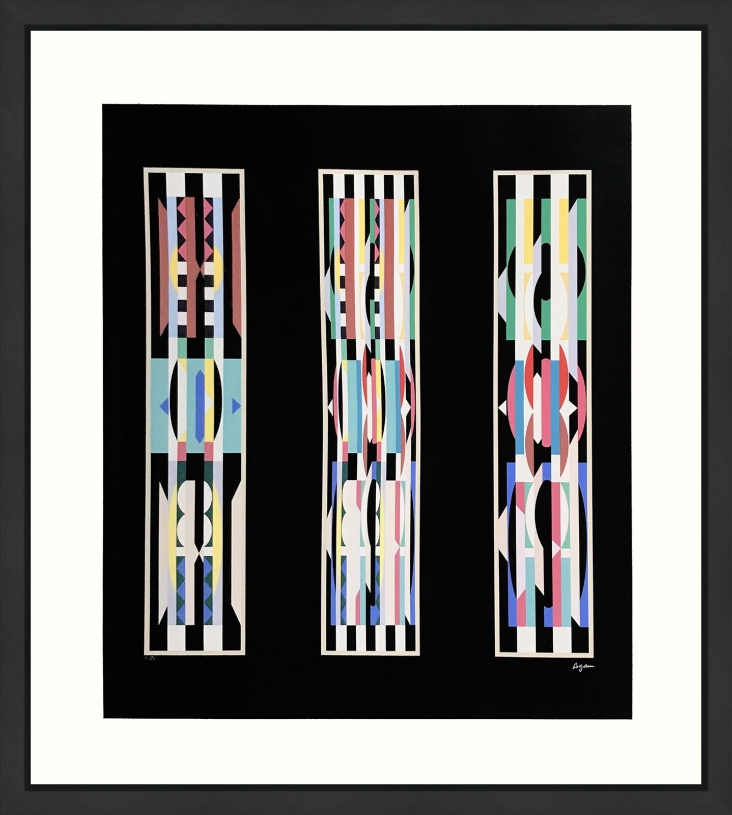 UNTITLED (BLACK) by Yaacov Agam, circa 1990