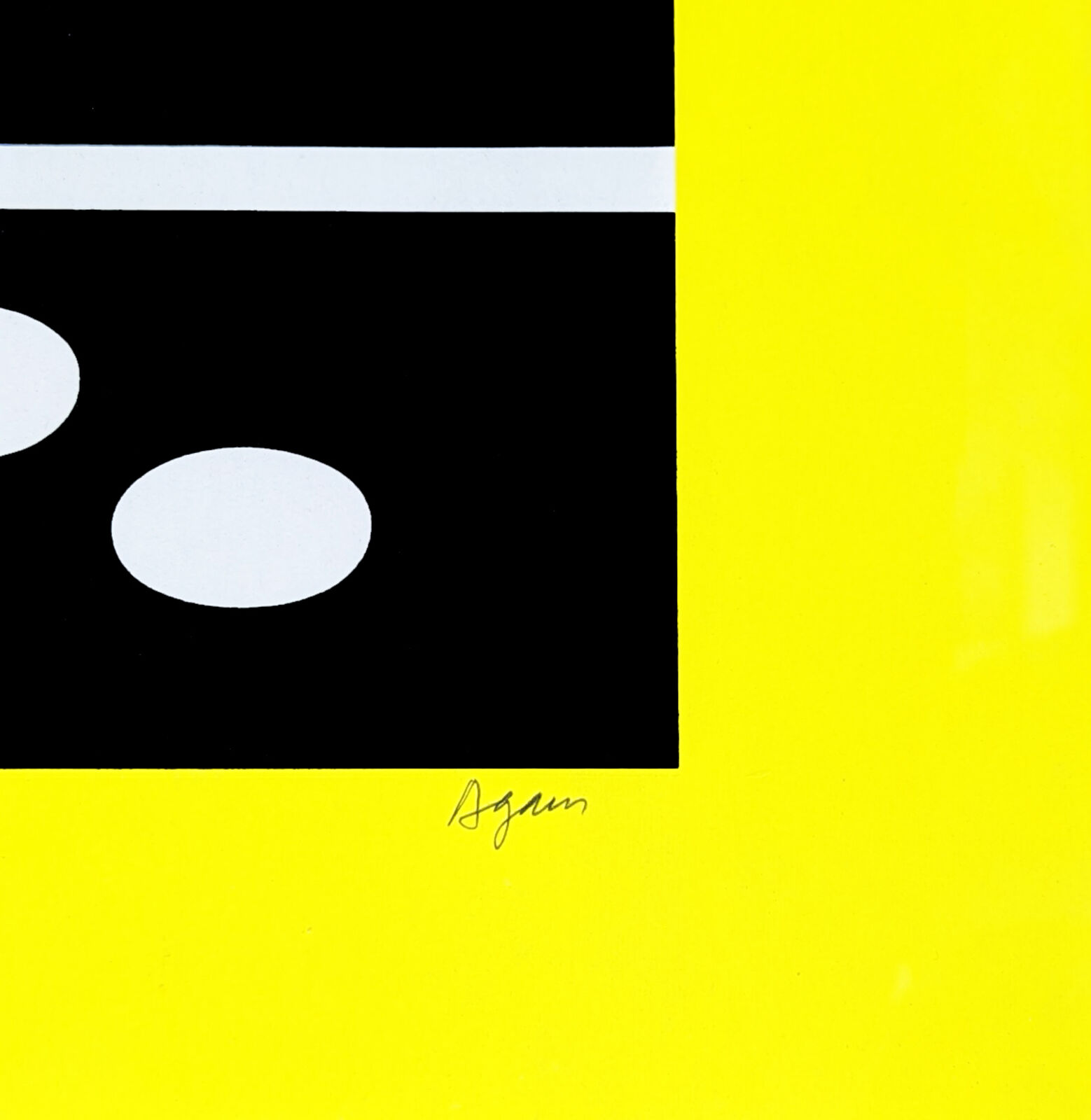 Artwork by Yaacov Agam, UNTITLED (YELLOW), Made of Serigraph On Paper 