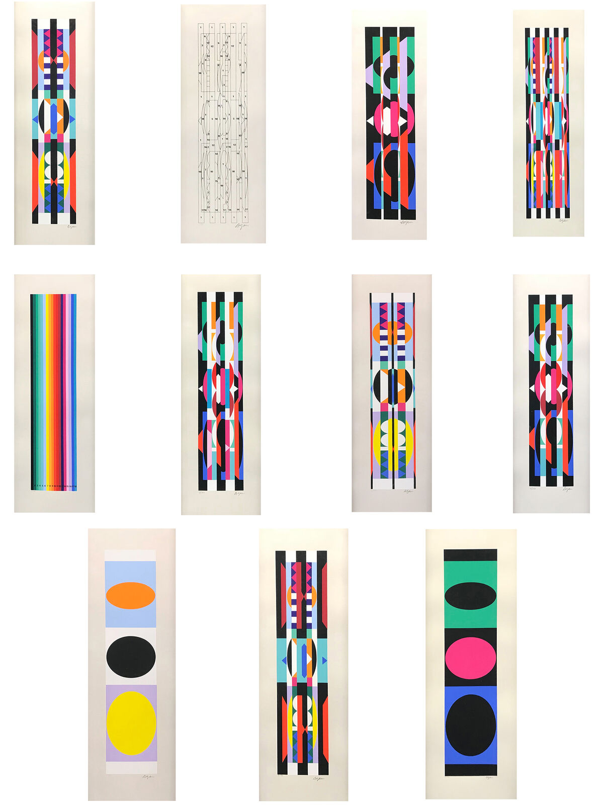 +-X9 SUITE by Yaacov Agam, 1983