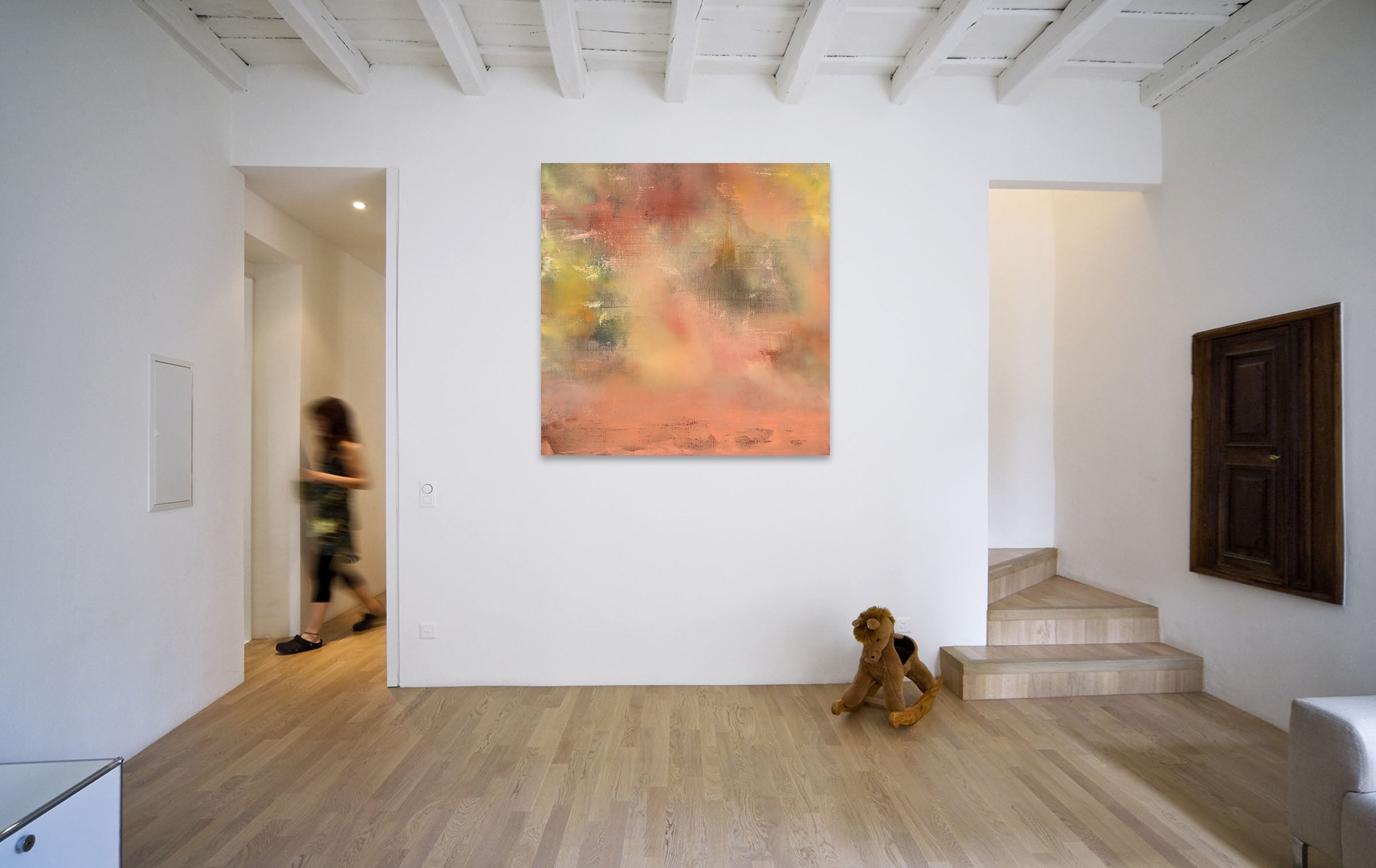 Artwork by Yari Ostovany, Fragments of Poetry and Silence 45 (For Pablo Neruda), Made of Oil on canvas 