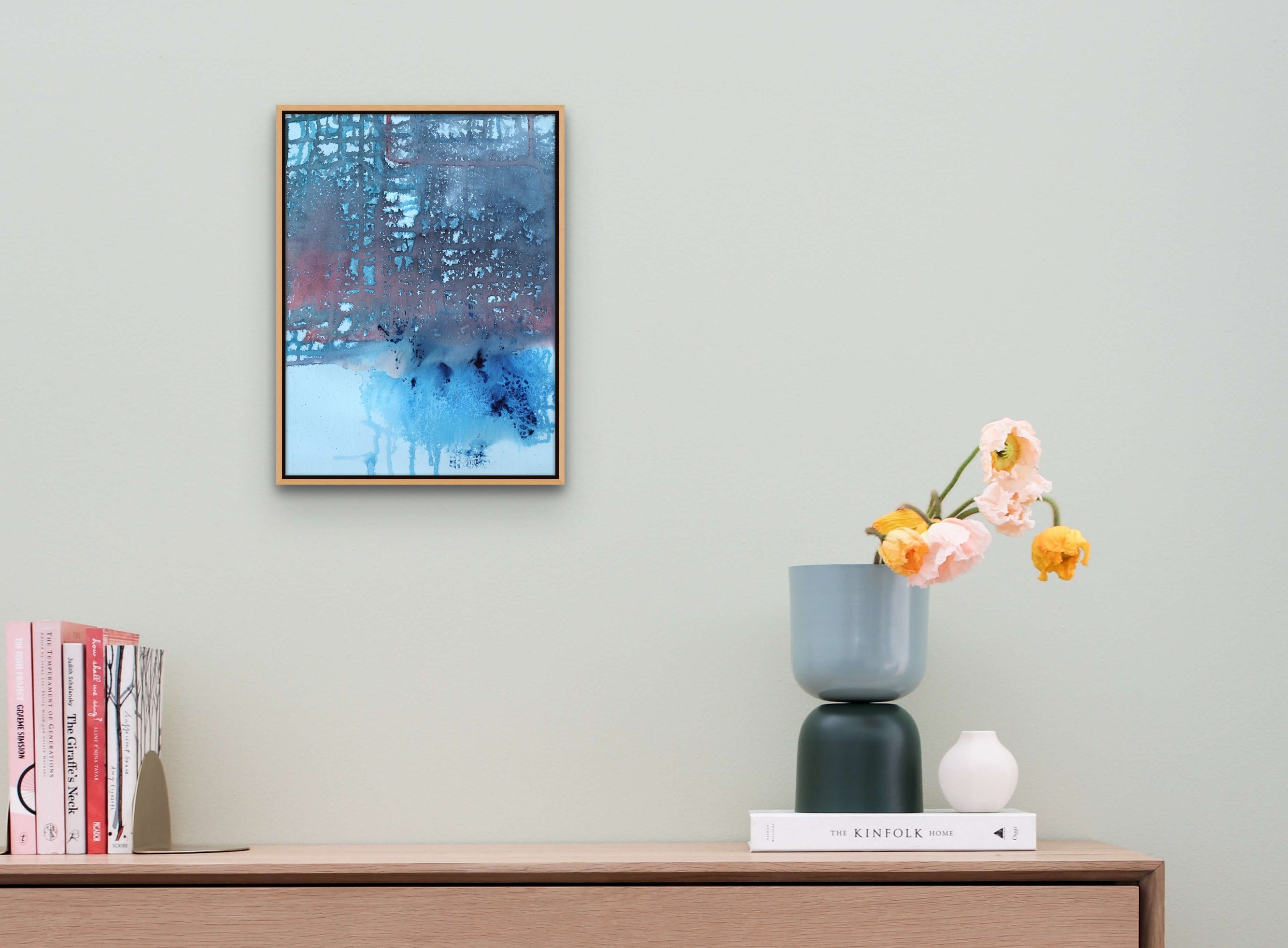 Artwork by Yari Ostovany, Fragments of Poetry and Silence 47, Made of Acrylic on paper 