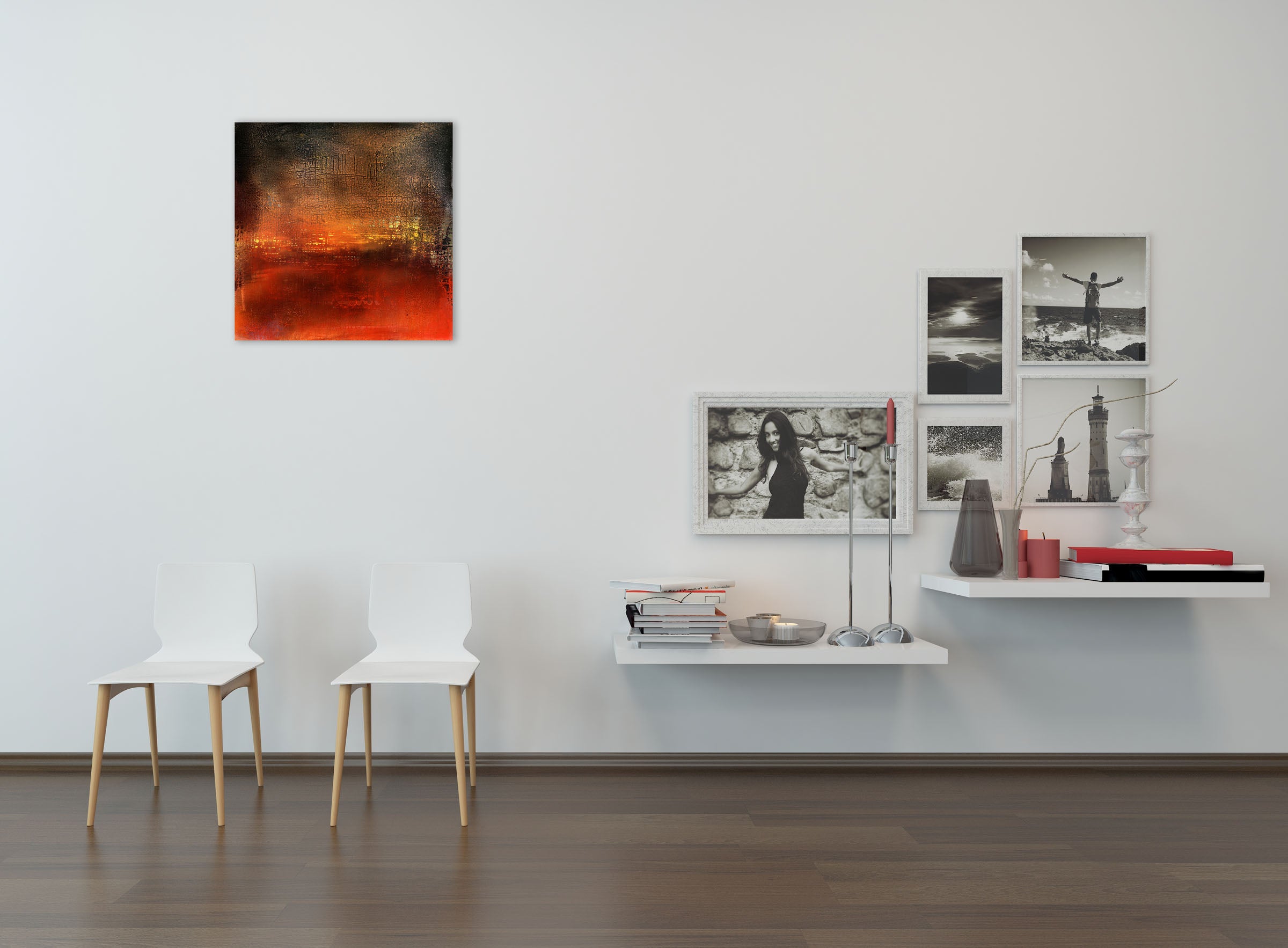 Artwork by Yari Ostovany, Numinous 32 (For Gurdjieff), Made of Oil on canvas 