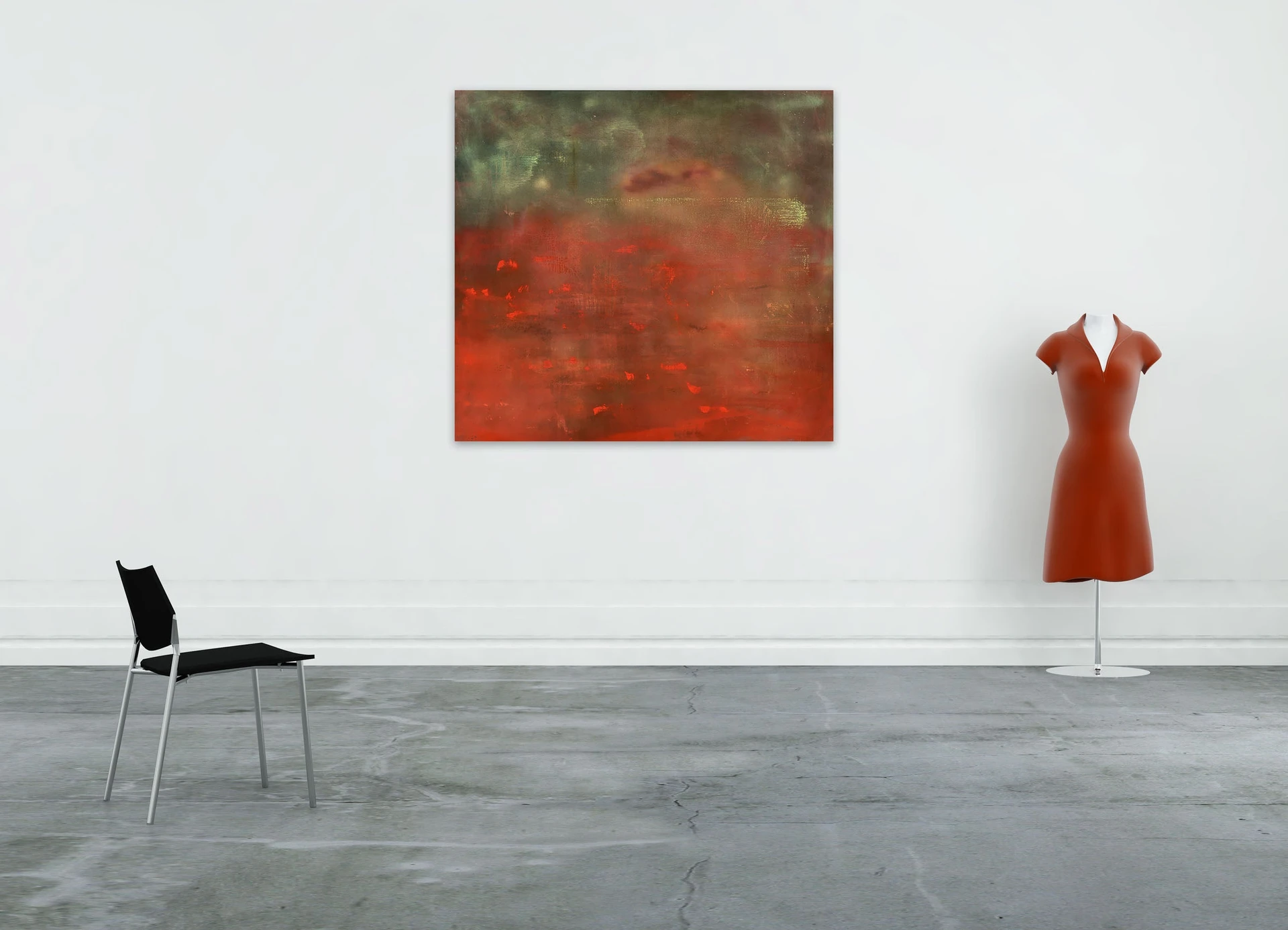 Artwork by Yari Ostovany, Simorgh Descending VIII, Made of Oil on canvas 