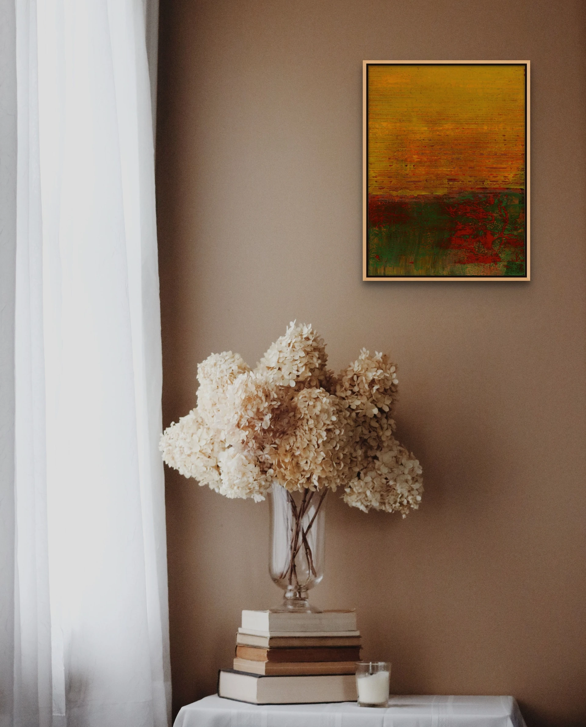 Artwork by Yari Ostovany, Wanderer's Hymn 11, Made of Acrylic and oil on paper 