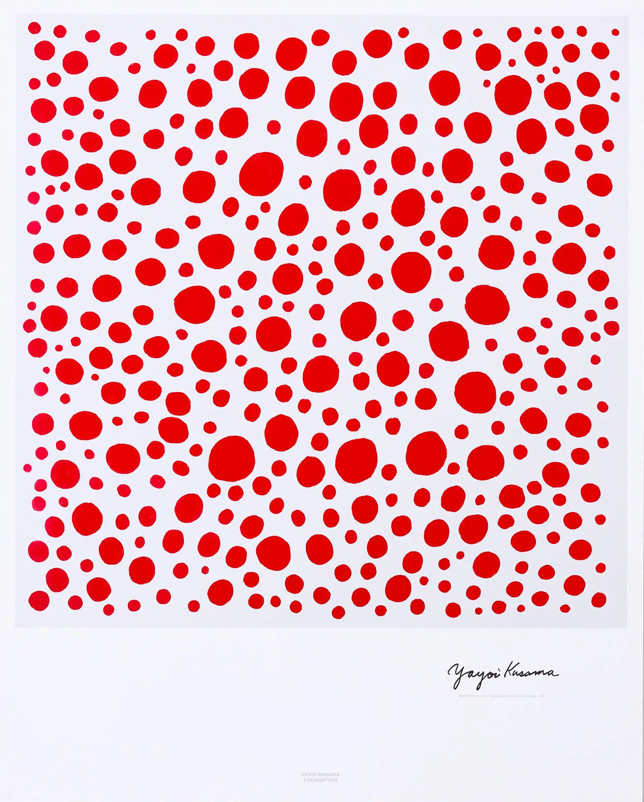 Praying for World Peace in the Sunlight 2016 by Yayoi Kusama, 2025