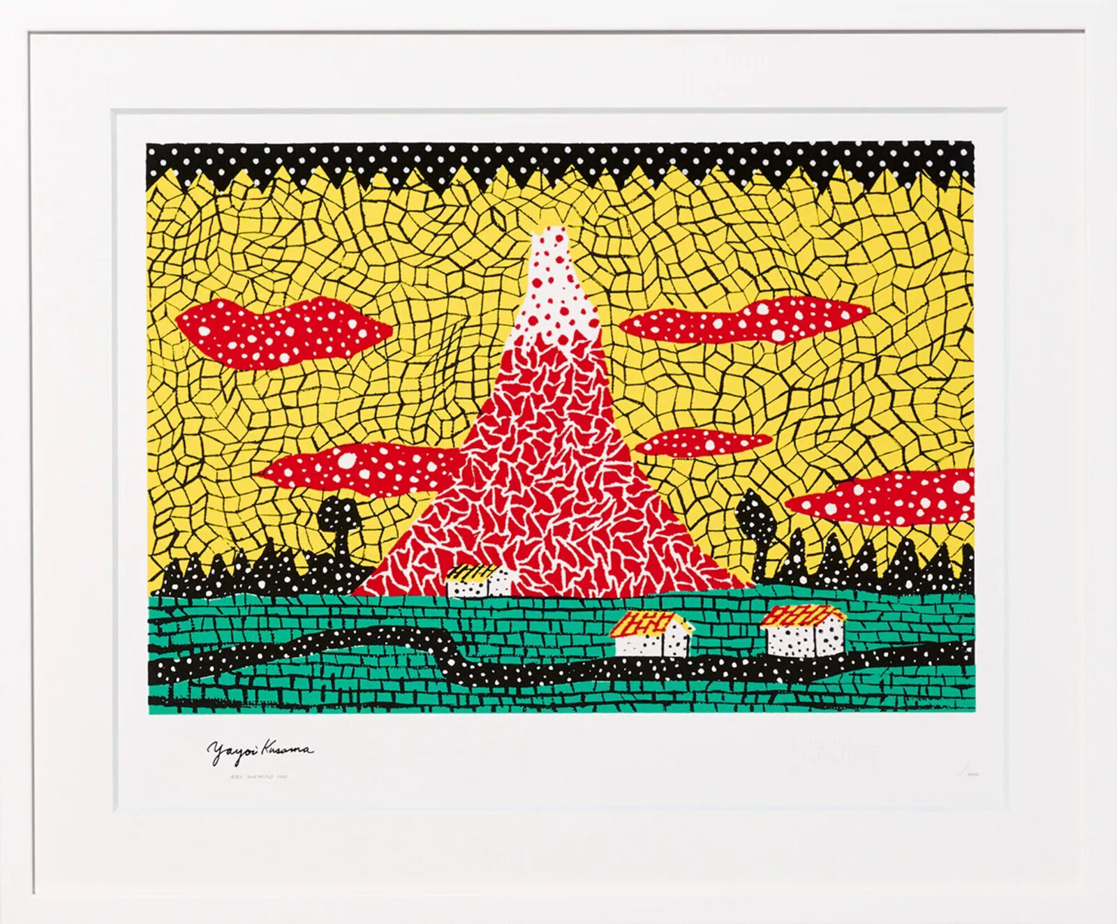 Red Mt.Fuji 1982 by Yayoi Kusama, 2025
