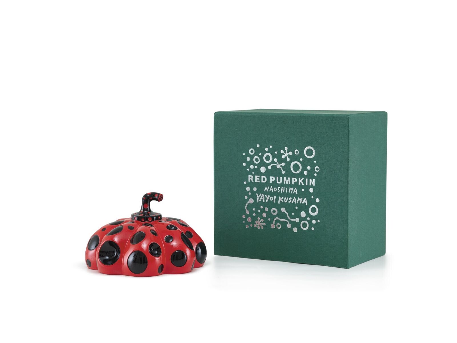 Artwork by Yayoi Kusama, Red Pumpkin Naoshima, Made of Painted Cast Resin 