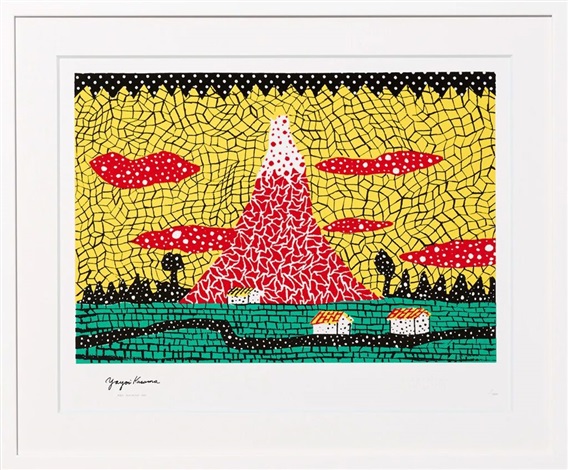 Red Mt.Fuji 1982 by Yayoi Kusama, 2025