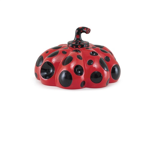 Artwork by Yayoi Kusama, Red Pumpkin Naoshima, Made of Painted Cast Resin 